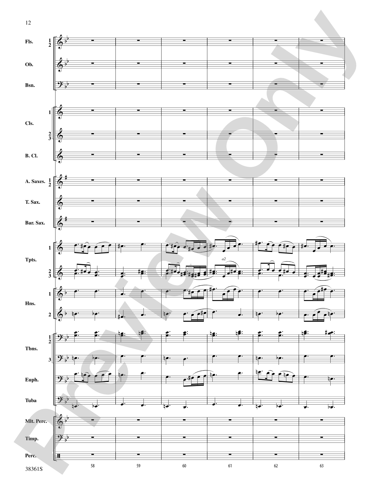 Ariel: Concert Band Conductor Score & Parts
