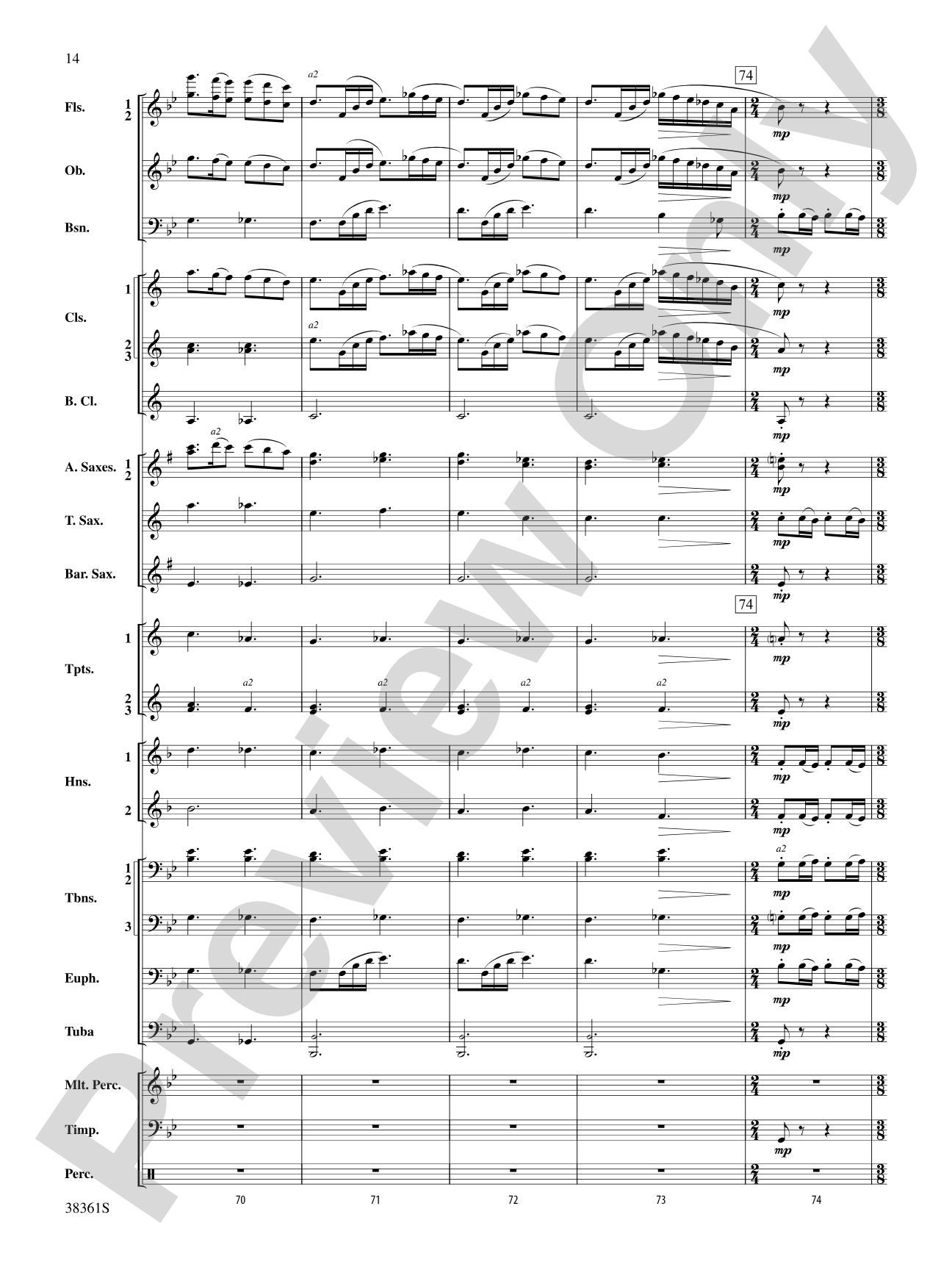 Ariel: Concert Band Conductor Score & Parts