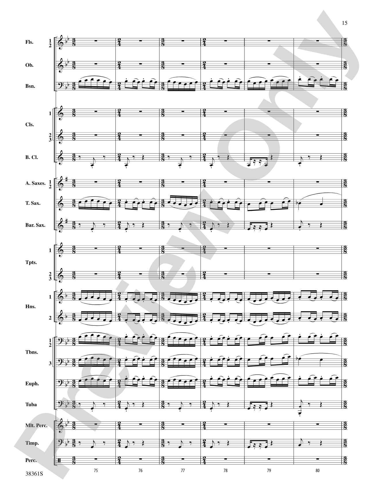 Ariel: Concert Band Conductor Score & Parts