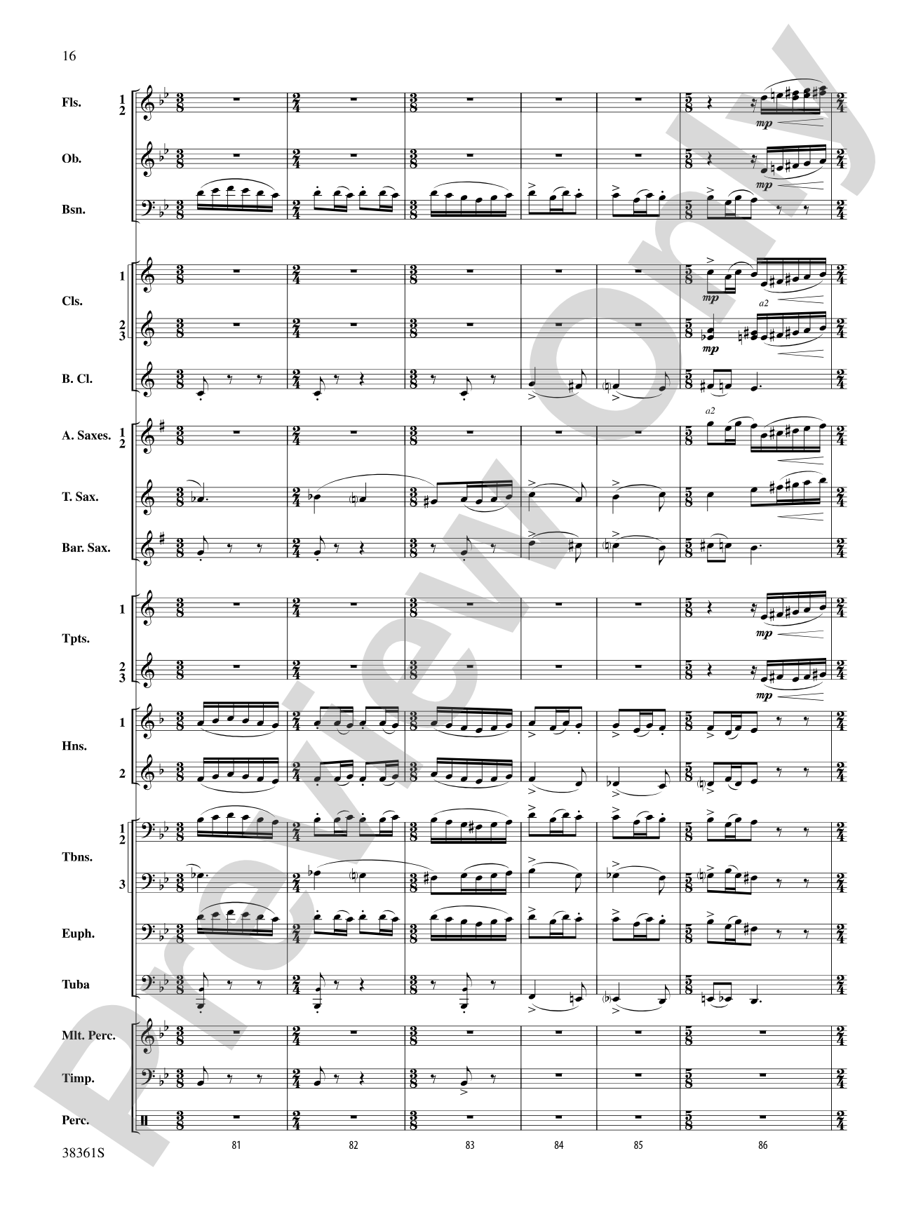 Ariel: Concert Band Conductor Score & Parts