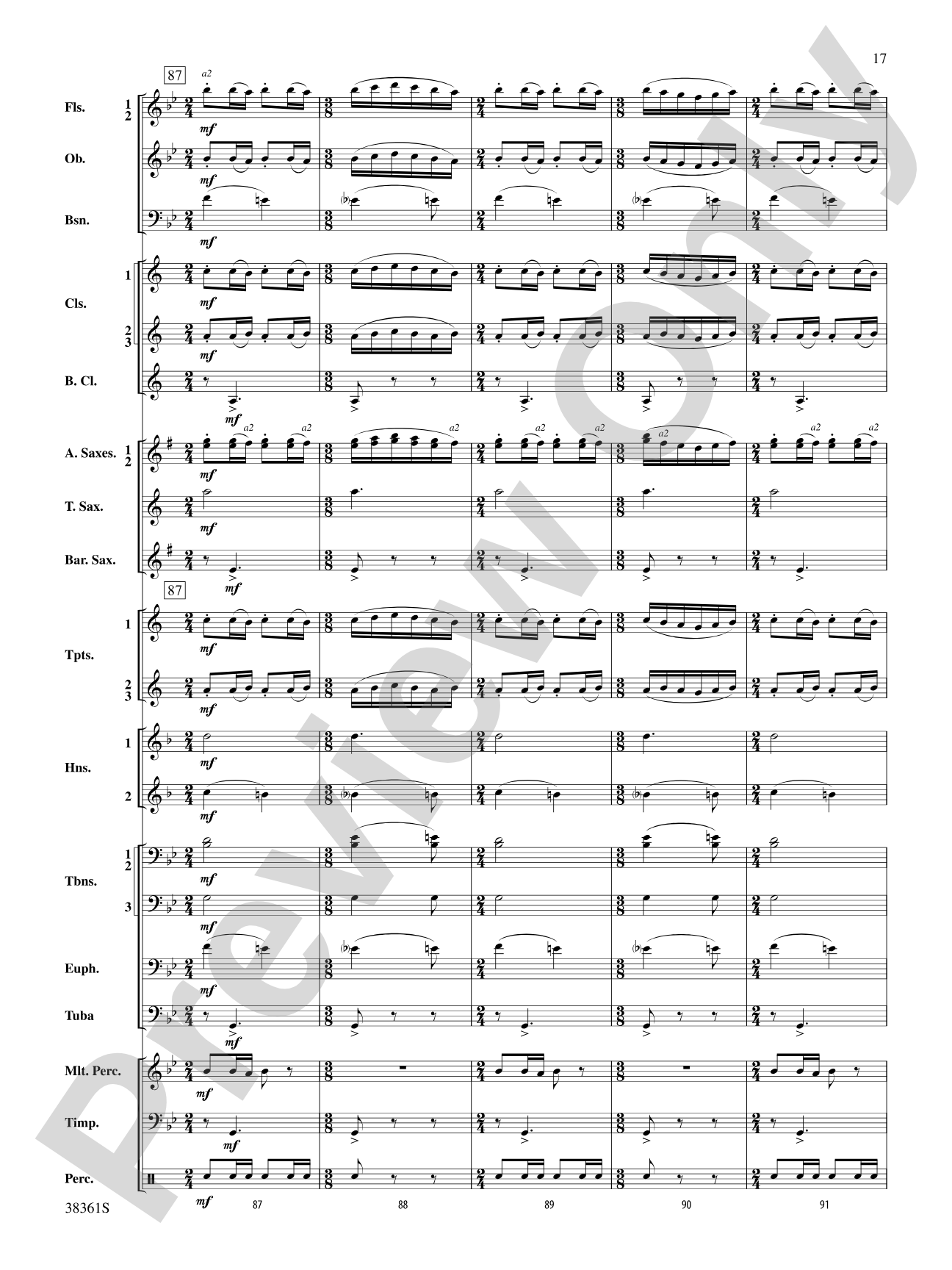 Ariel: Concert Band Conductor Score & Parts