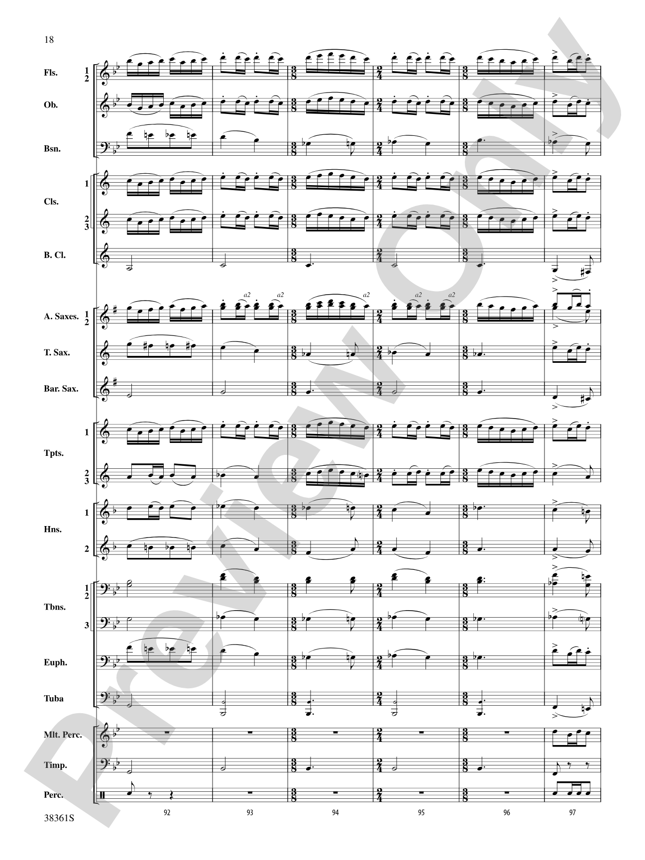 Ariel: Concert Band Conductor Score & Parts