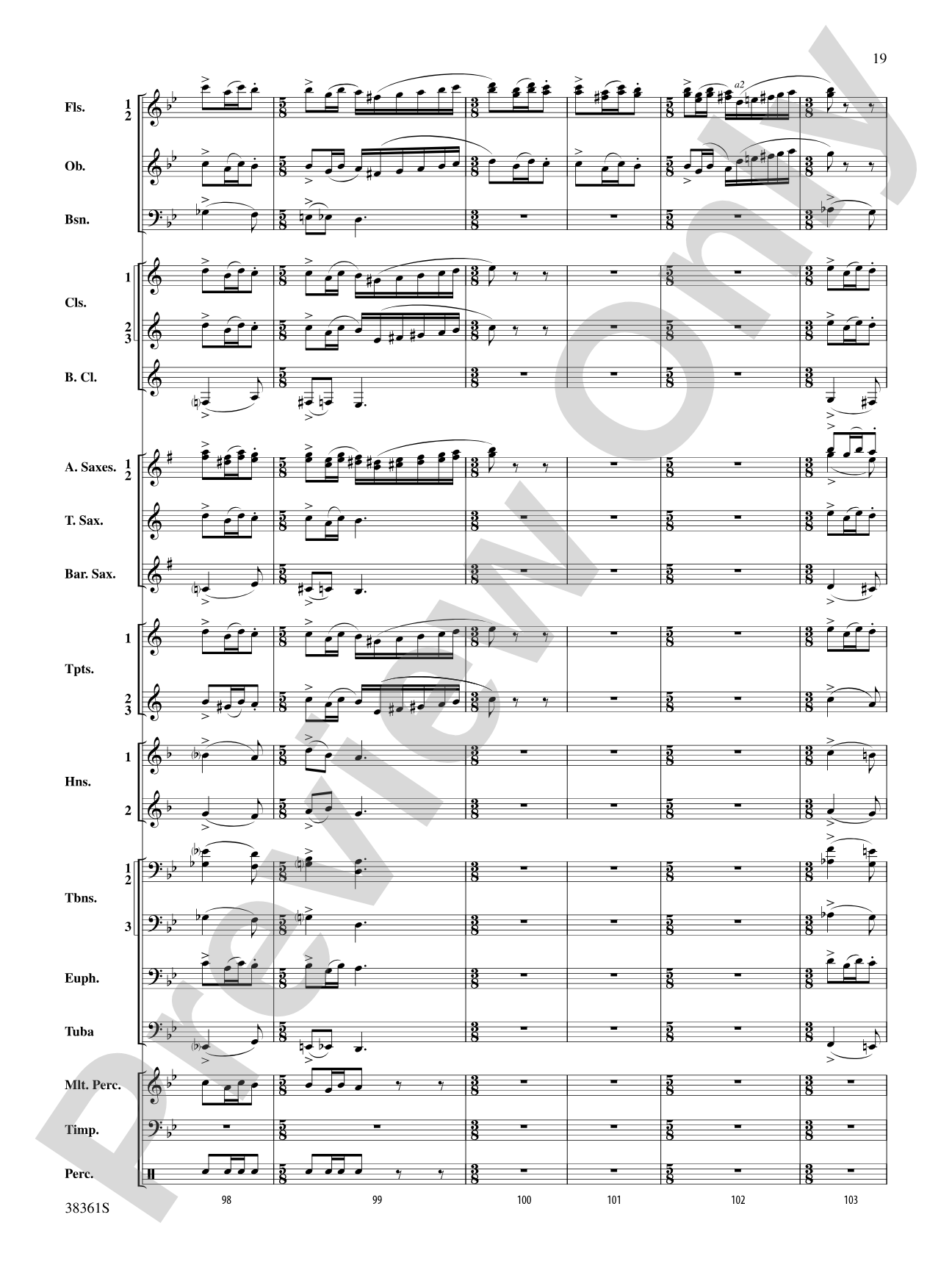 Ariel: Concert Band Conductor Score & Parts