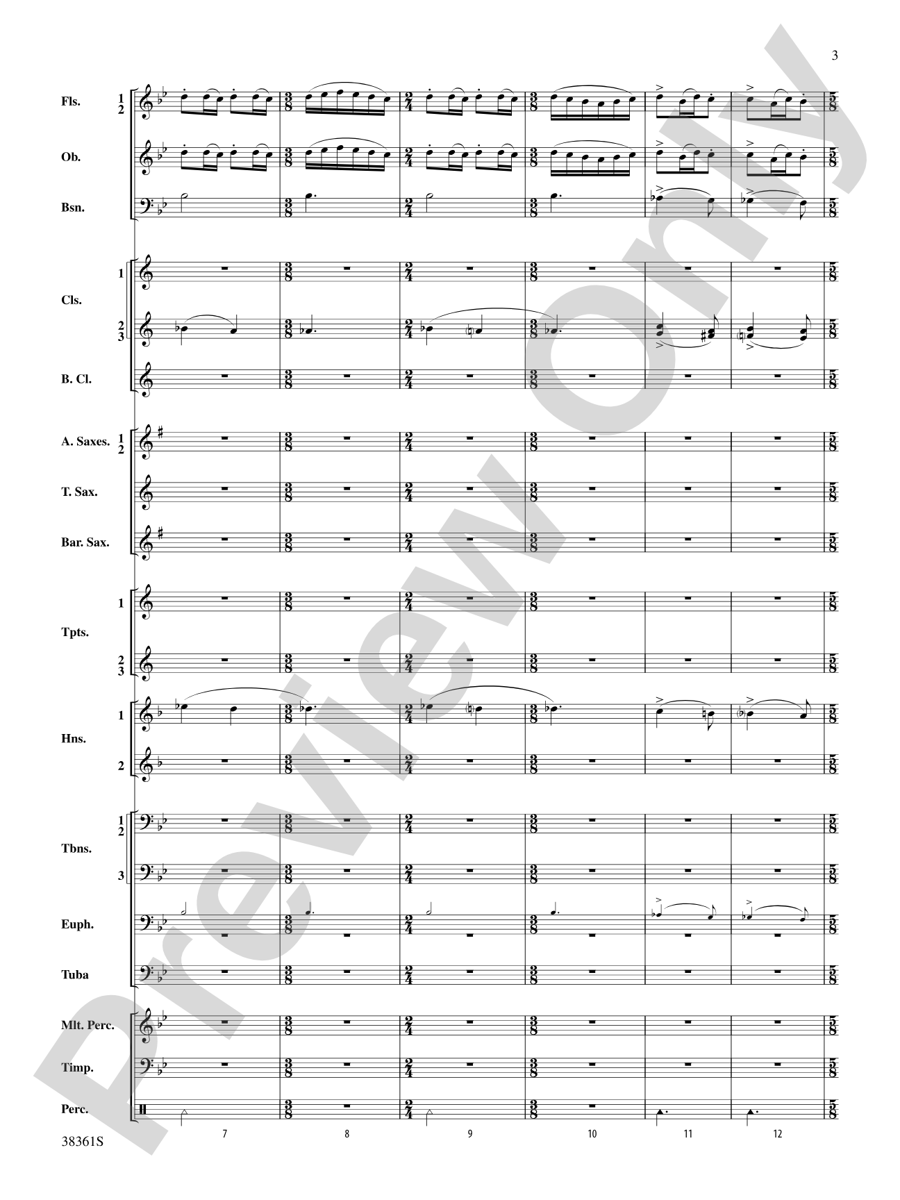 Ariel: Concert Band Conductor Score & Parts