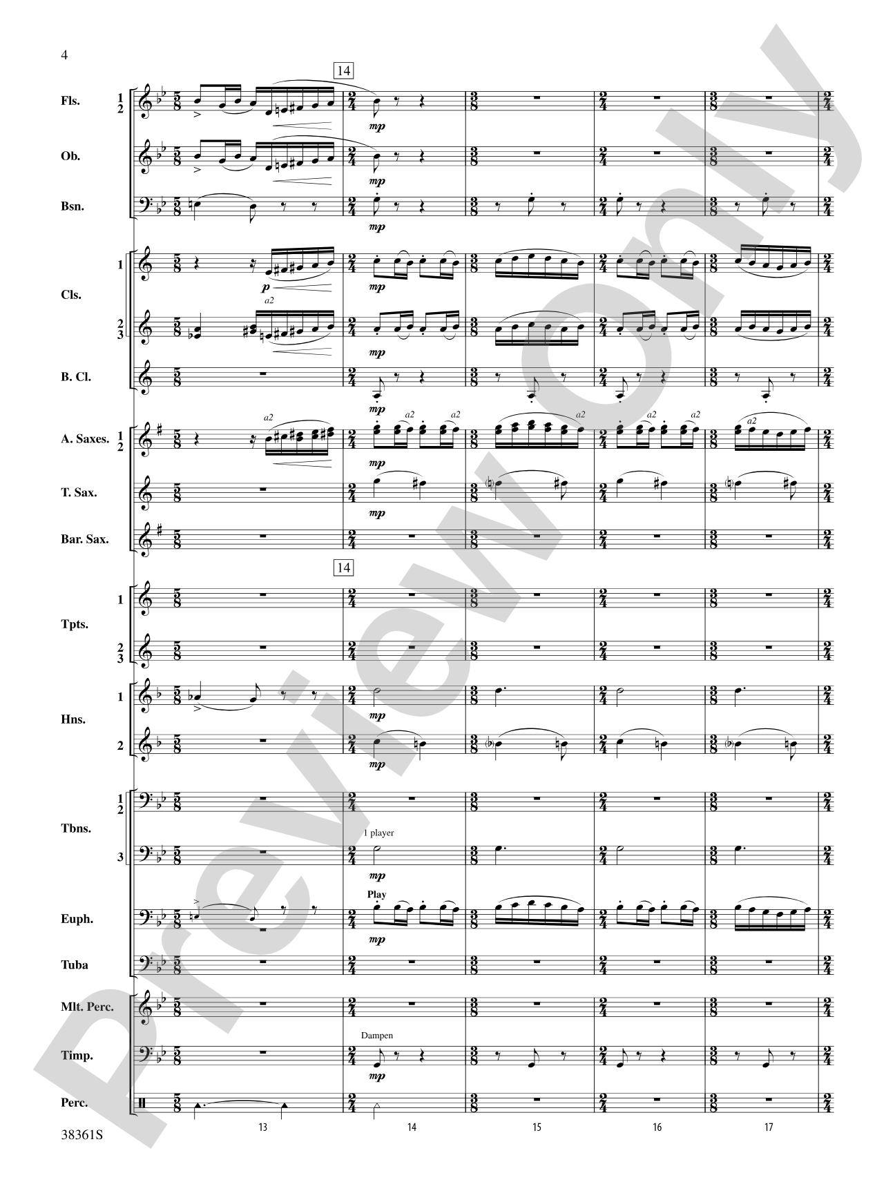 Ariel: Concert Band Conductor Score & Parts