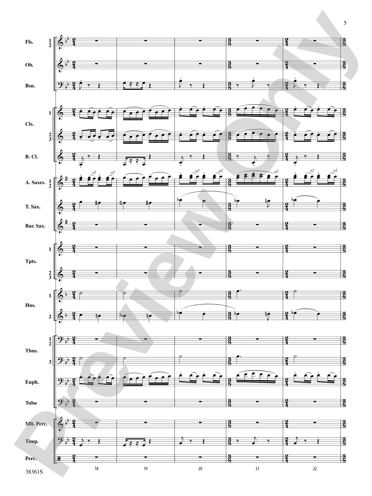 Ariel: Concert Band Conductor Score & Parts