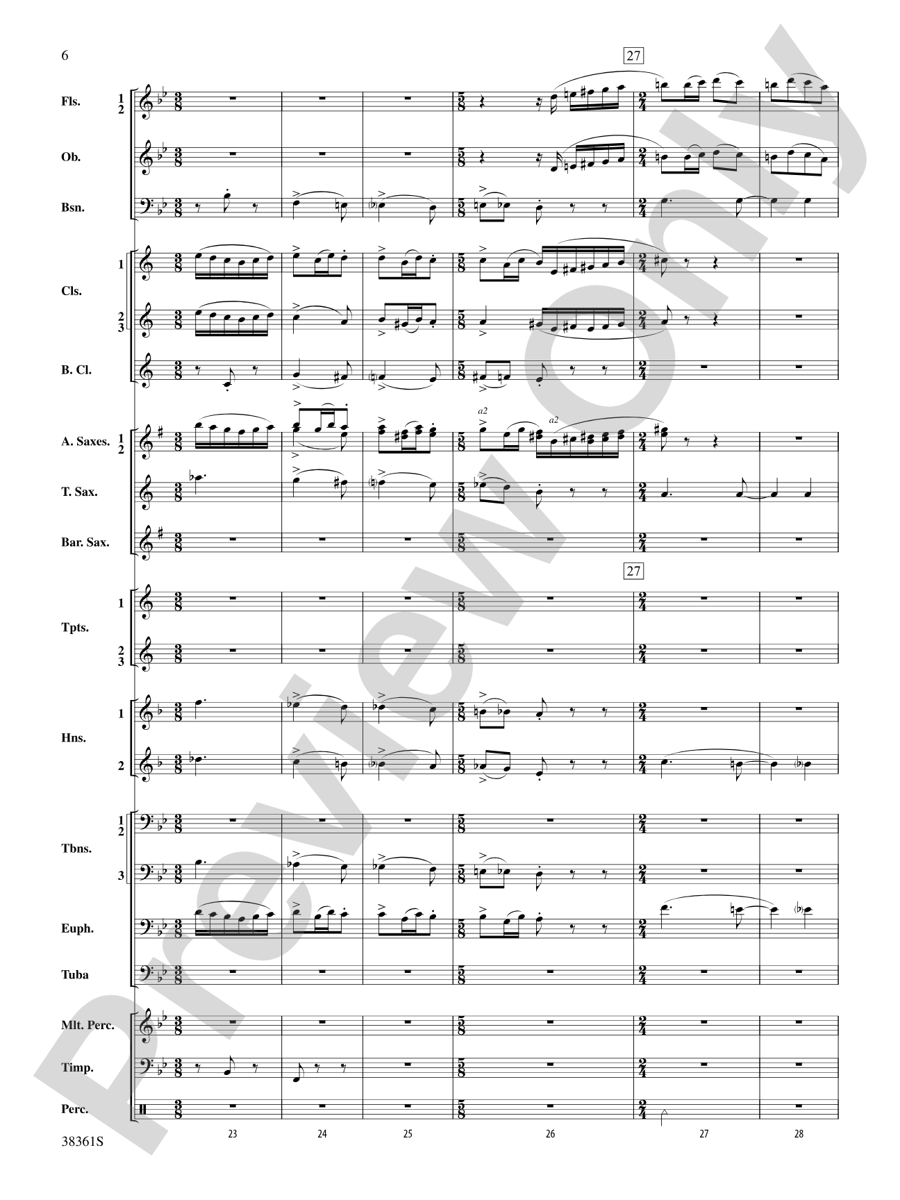 Ariel: Concert Band Conductor Score & Parts