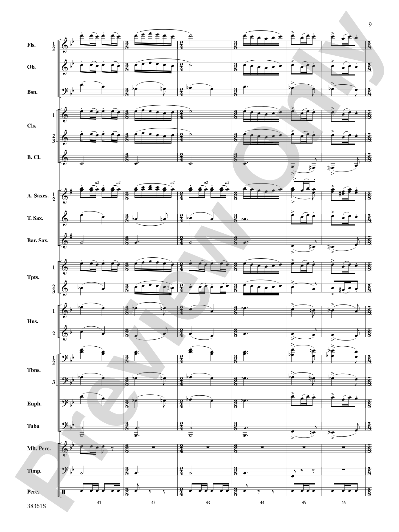 Ariel: Concert Band Conductor Score & Parts