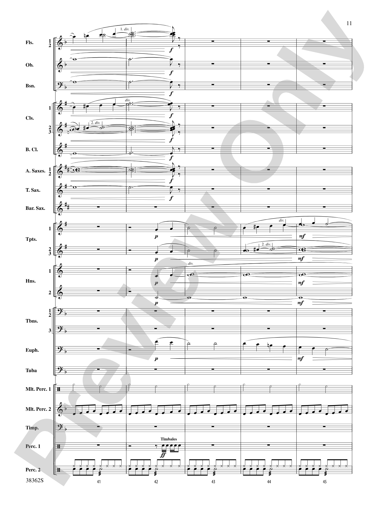Dream Variants: Concert Band Conductor Score & Parts