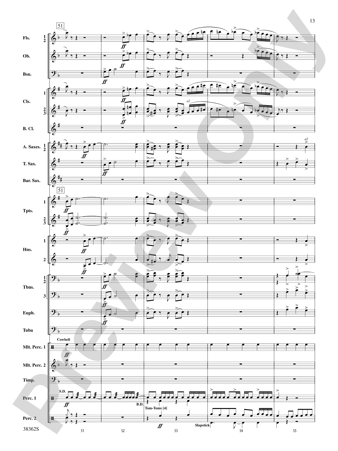 Dream Variants: Concert Band Conductor Score & Parts