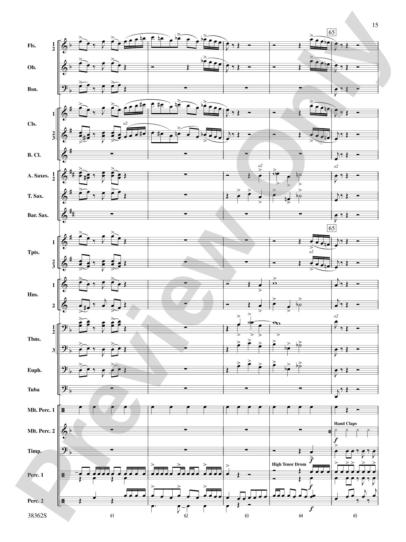 Dream Variants: Concert Band Conductor Score & Parts