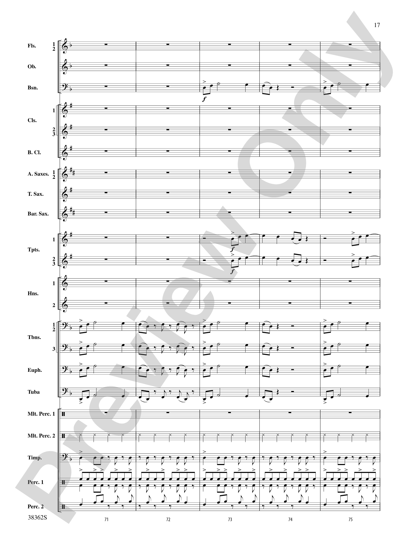 Dream Variants: Concert Band Conductor Score & Parts
