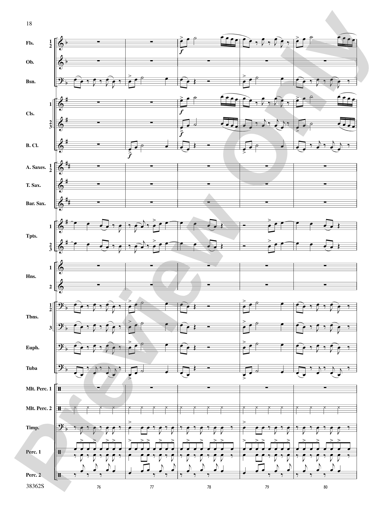 Dream Variants: Concert Band Conductor Score & Parts
