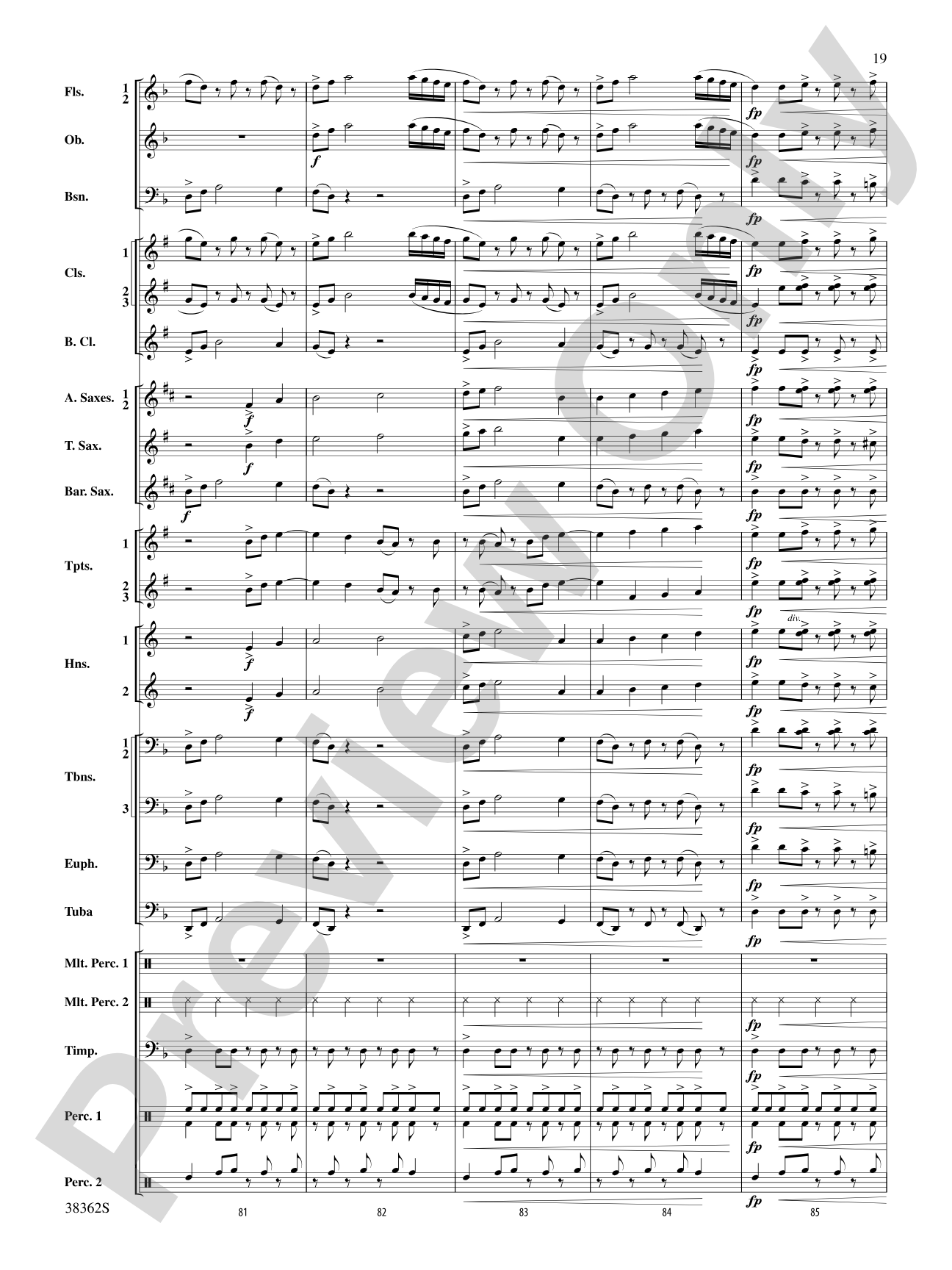 Dream Variants: Concert Band Conductor Score & Parts