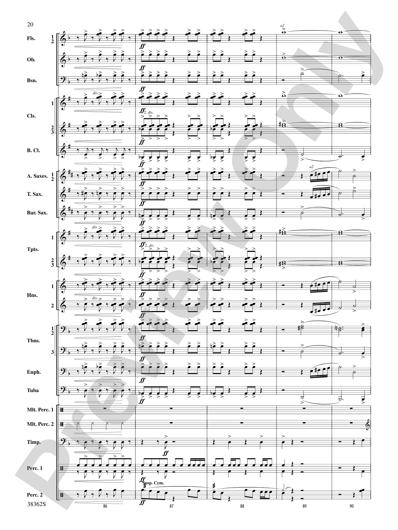 Dream Variants: Concert Band Conductor Score & Parts