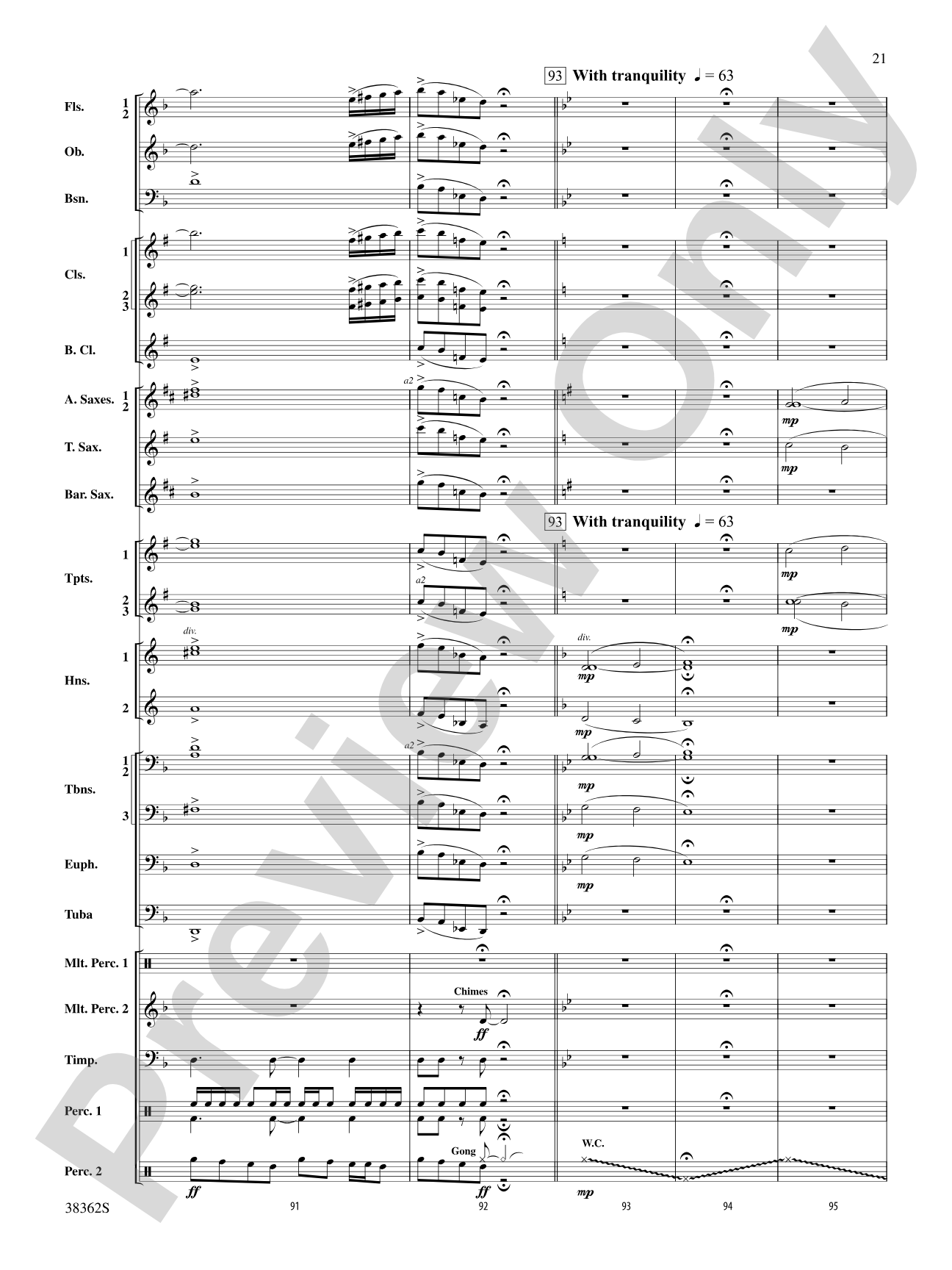 Dream Variants: Concert Band Conductor Score & Parts