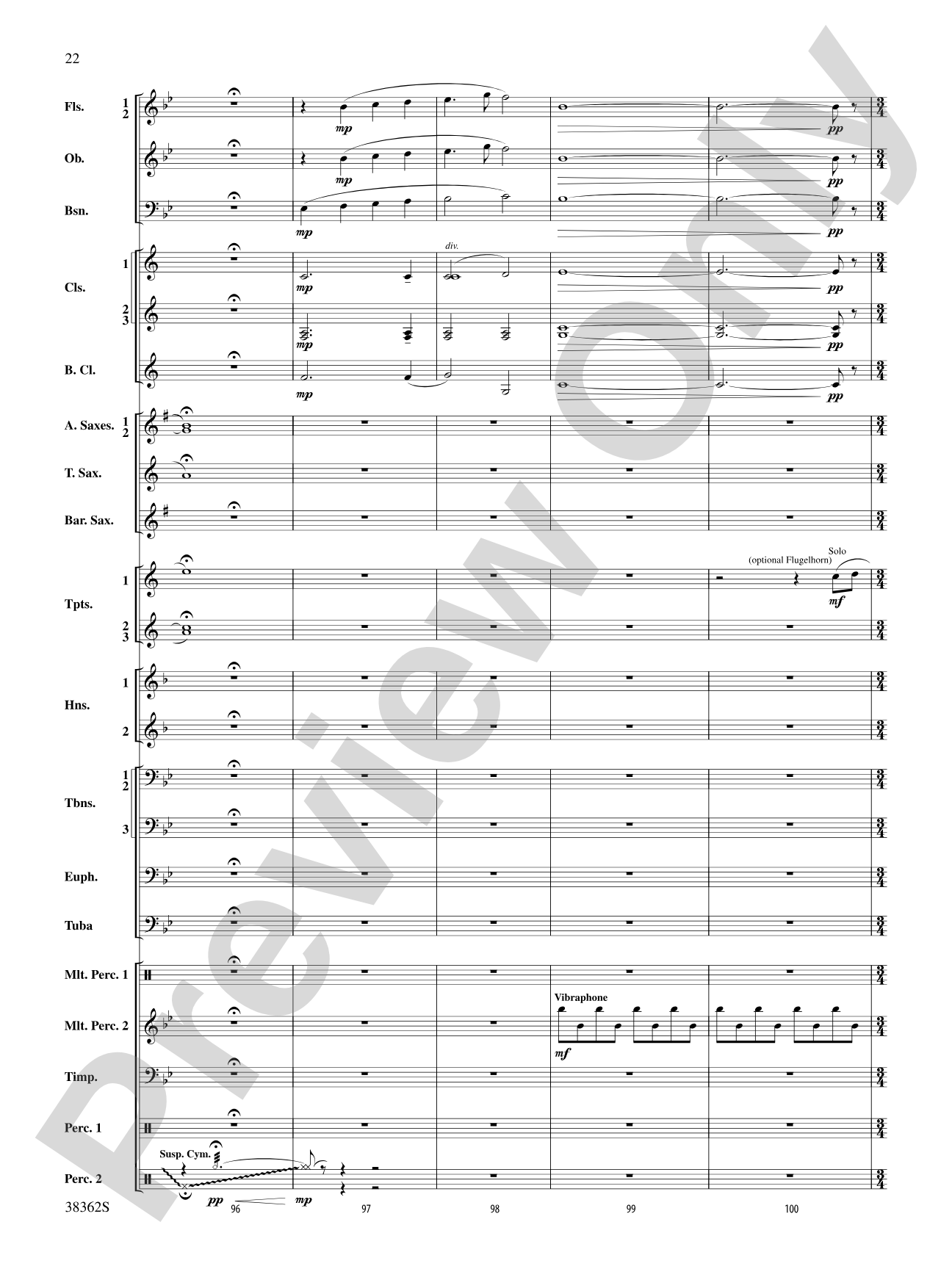 Dream Variants: Concert Band Conductor Score & Parts