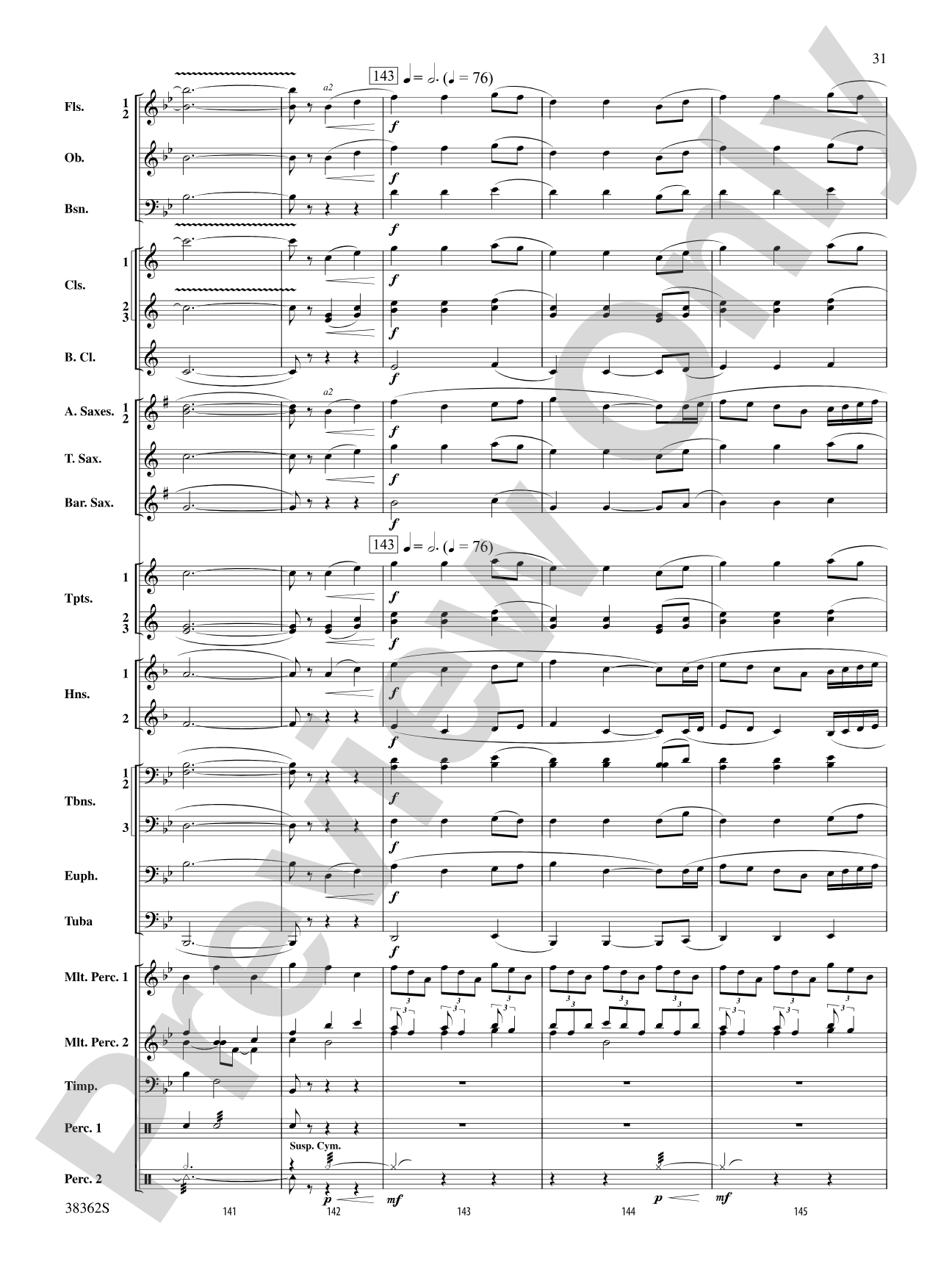 Dream Variants: Concert Band Conductor Score & Parts