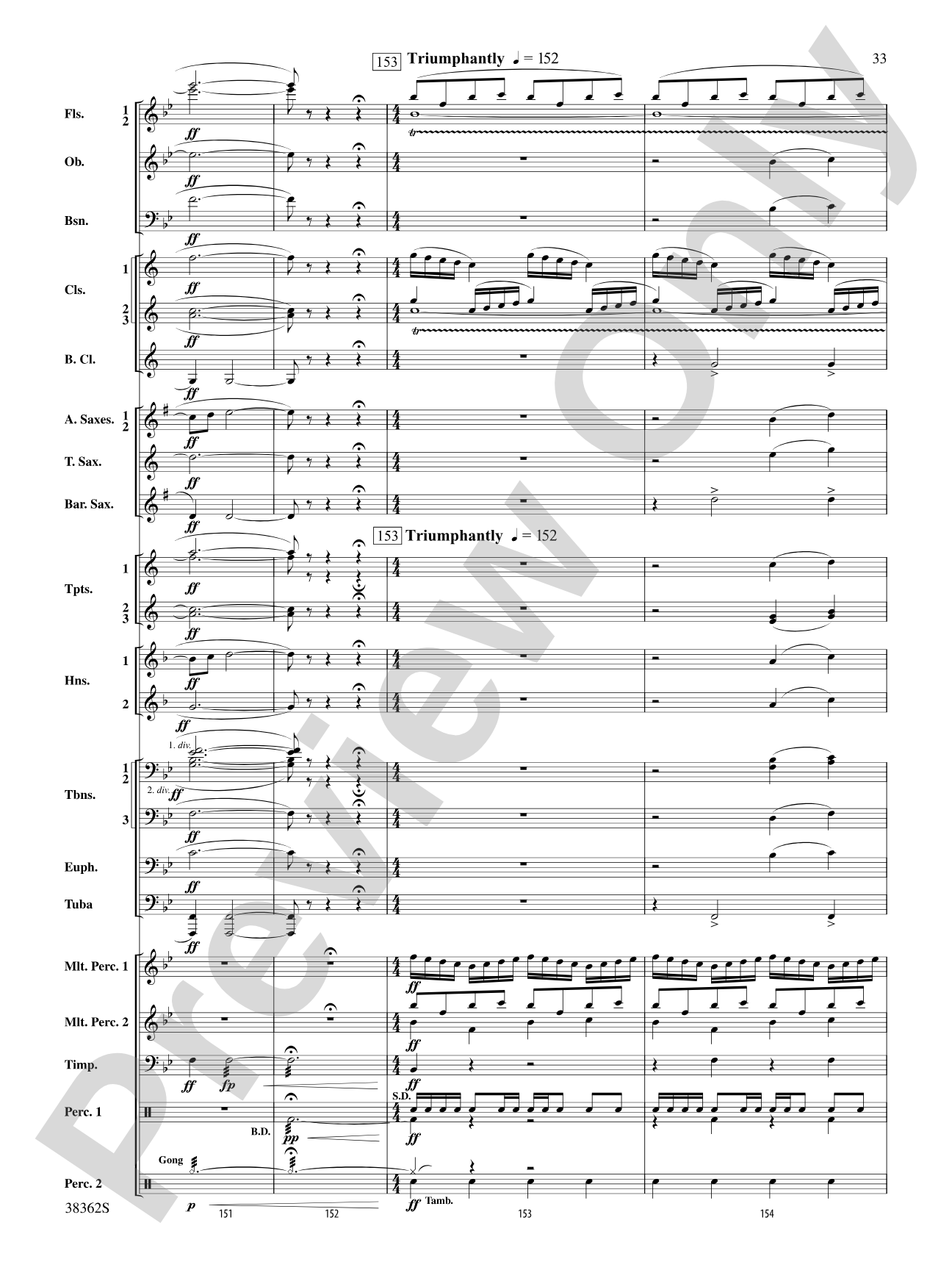 Dream Variants: Concert Band Conductor Score & Parts