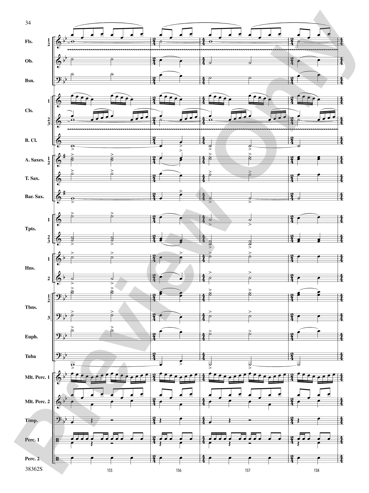 Dream Variants: Concert Band Conductor Score & Parts