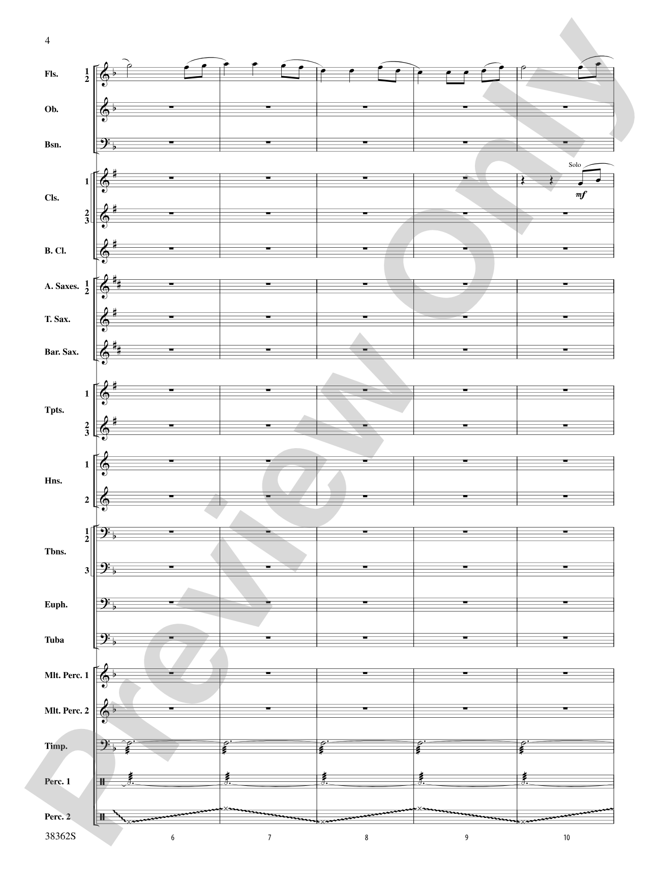 Dream Variants: Concert Band Conductor Score & Parts
