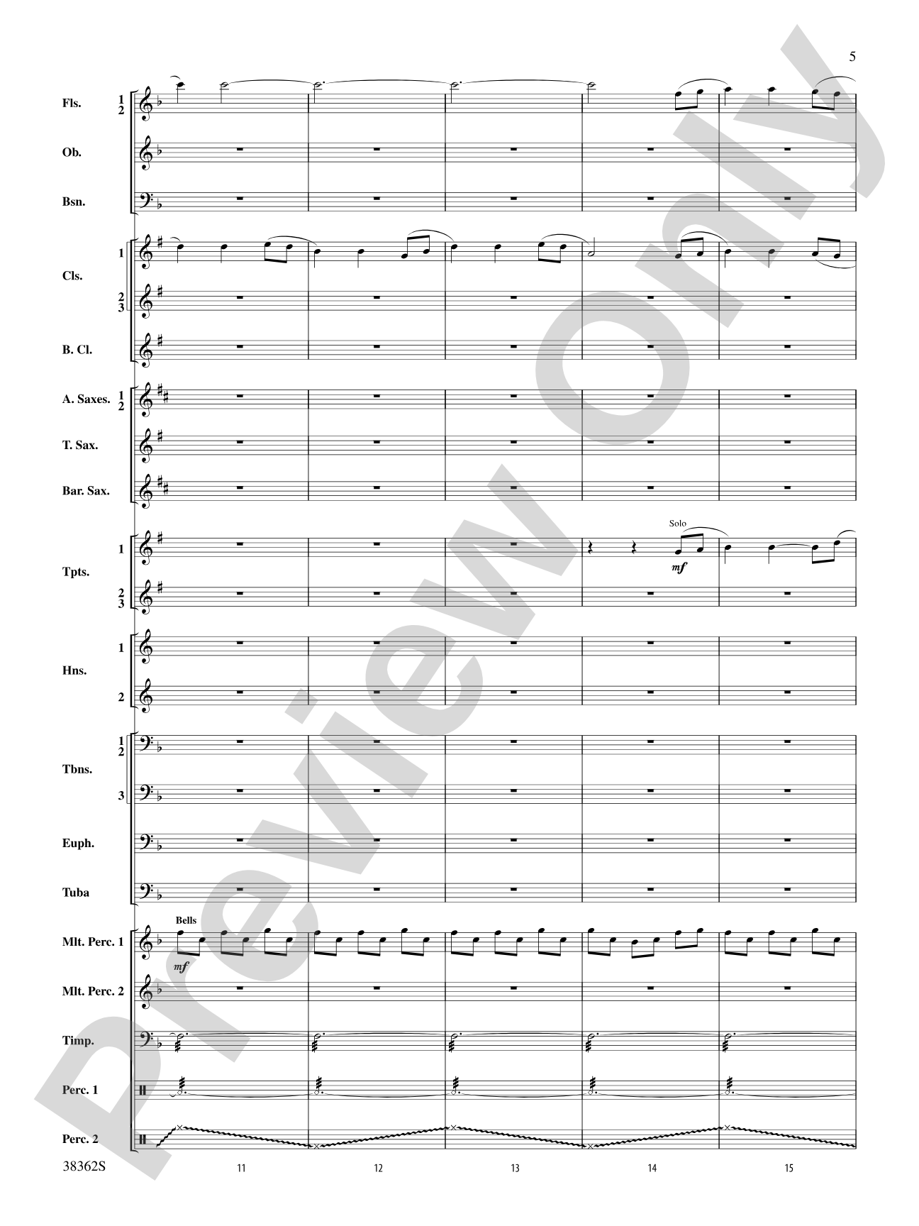 Dream Variants: Concert Band Conductor Score & Parts