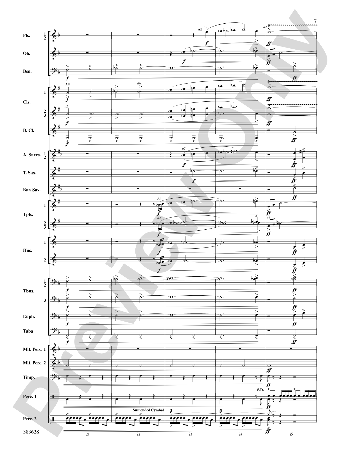 Dream Variants: Concert Band Conductor Score & Parts