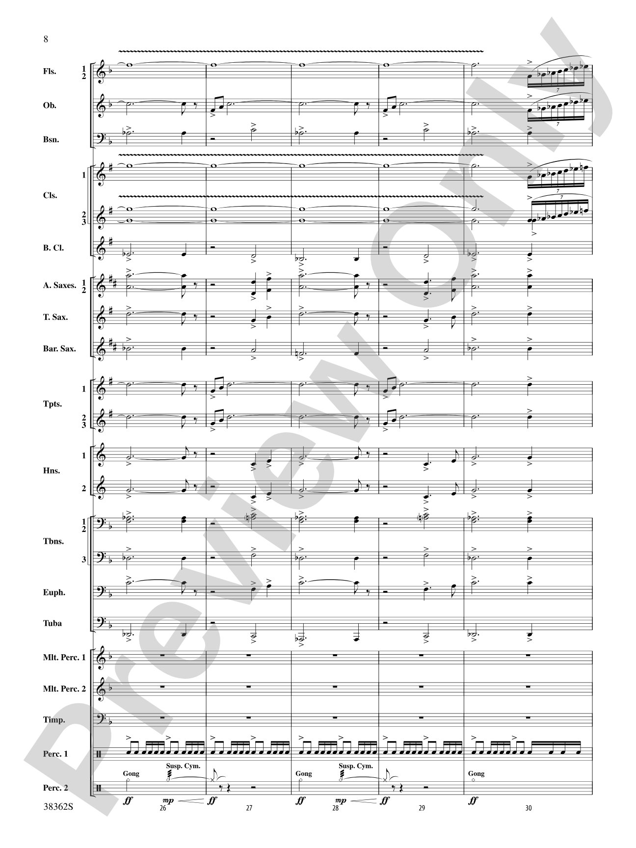 Dream Variants: Concert Band Conductor Score & Parts