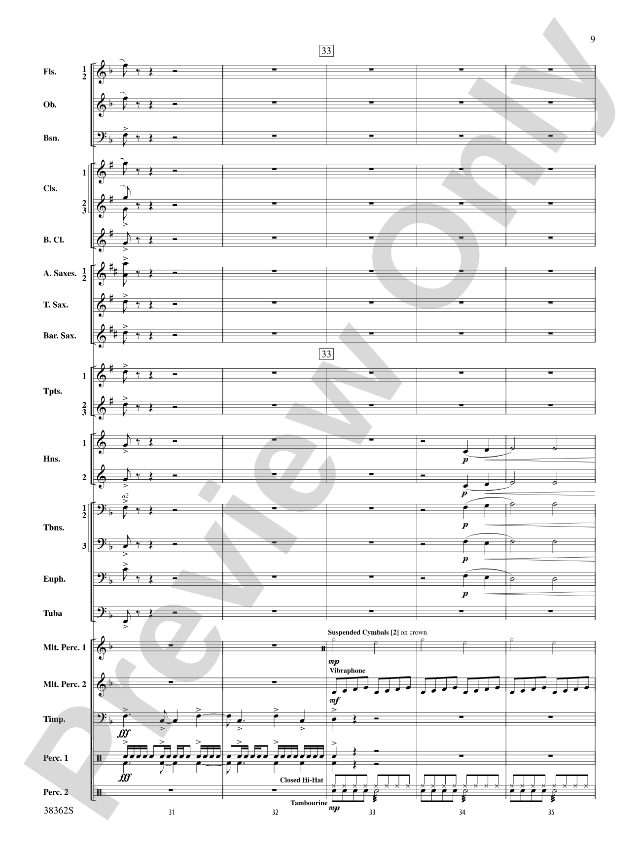 Dream Variants: Concert Band Conductor Score & Parts