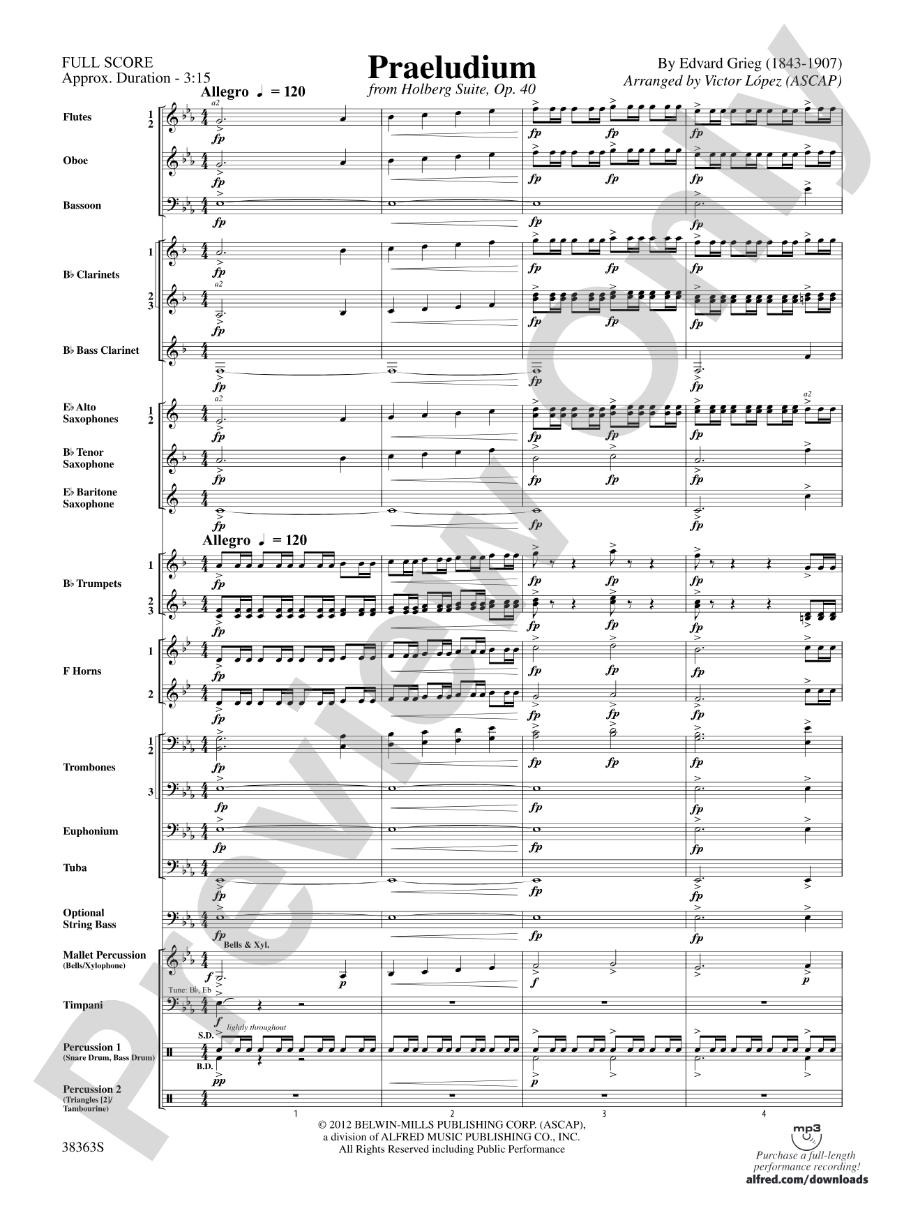Praeludium: Score