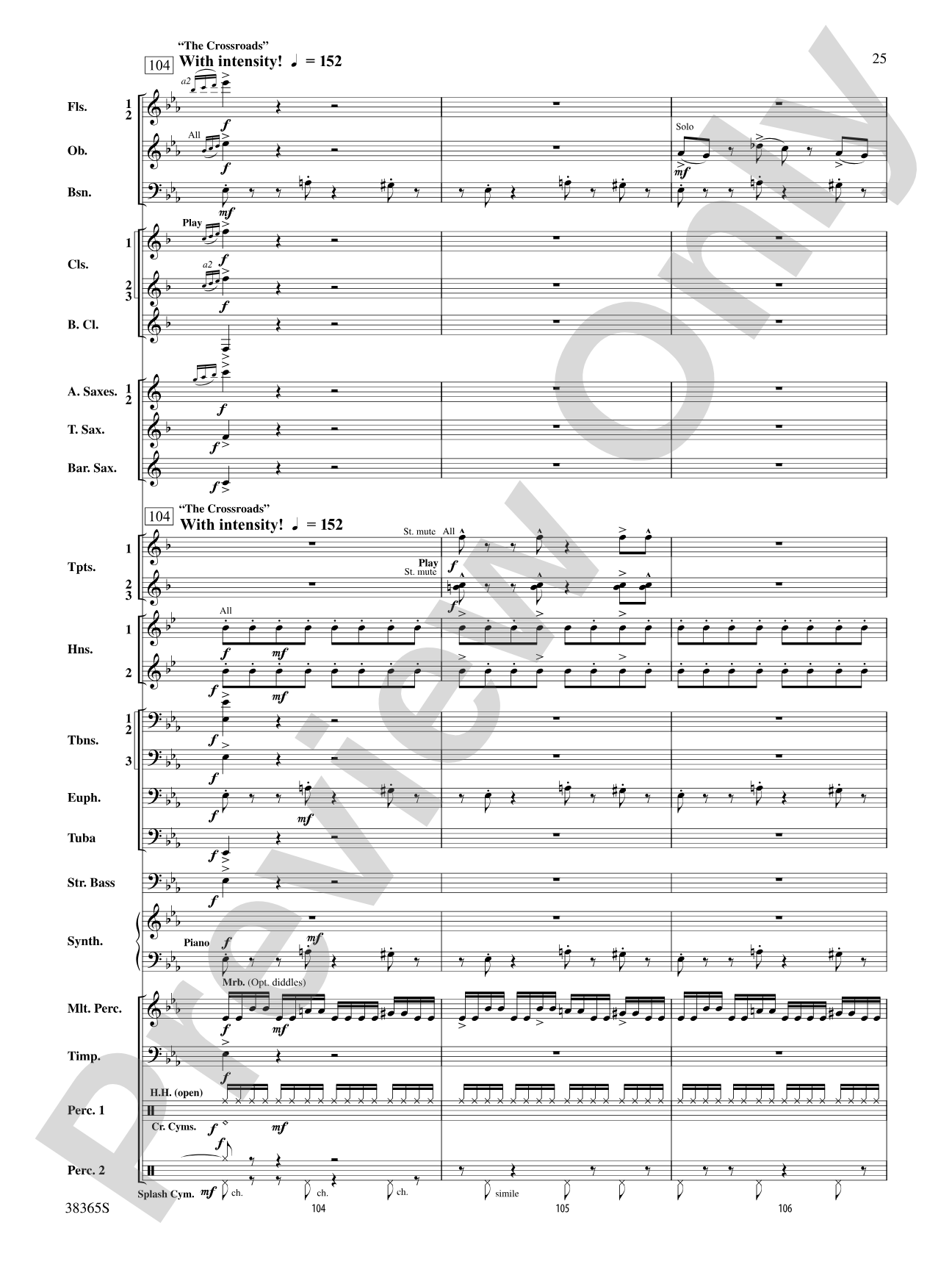 Crossroads to the Future: Concert Band Conductor Score & Parts