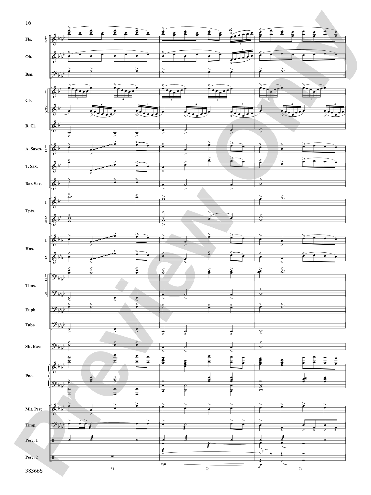 October Farewell: Concert Band Conductor Score & Parts