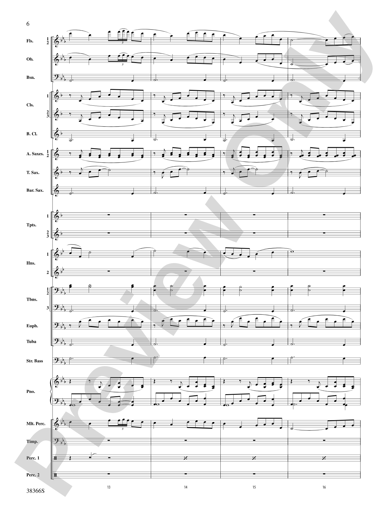 October Farewell: Concert Band Conductor Score & Parts