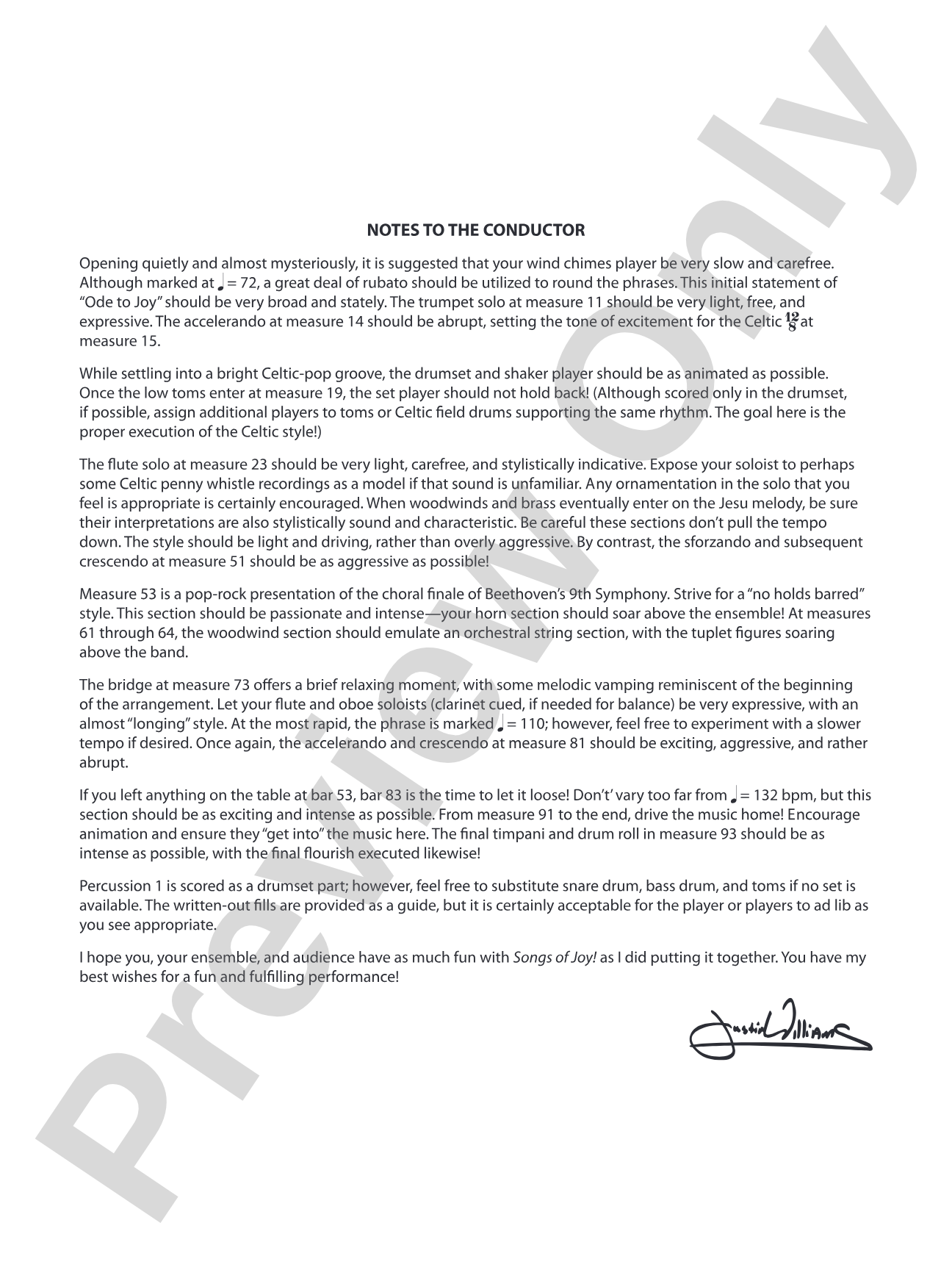 Songs of Joy!: Concert Band Conductor Score & Parts