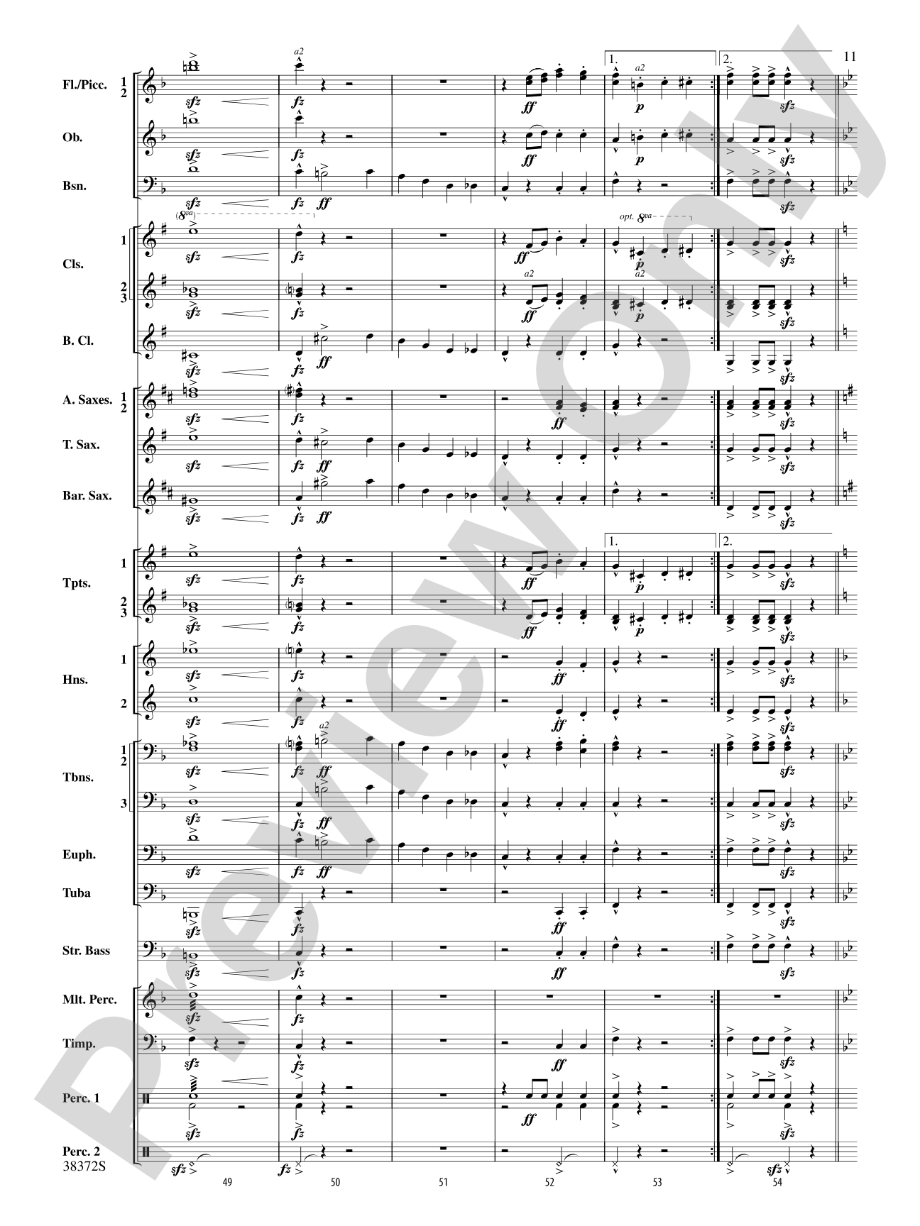 Con Brio: Concert Band Conductor Score & Parts