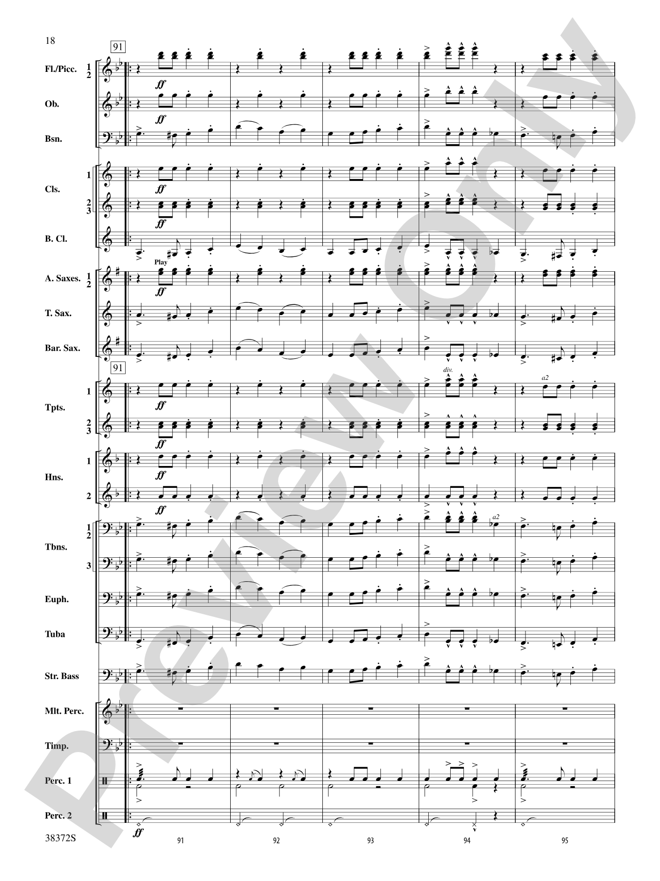 Con Brio: Concert Band Conductor Score & Parts