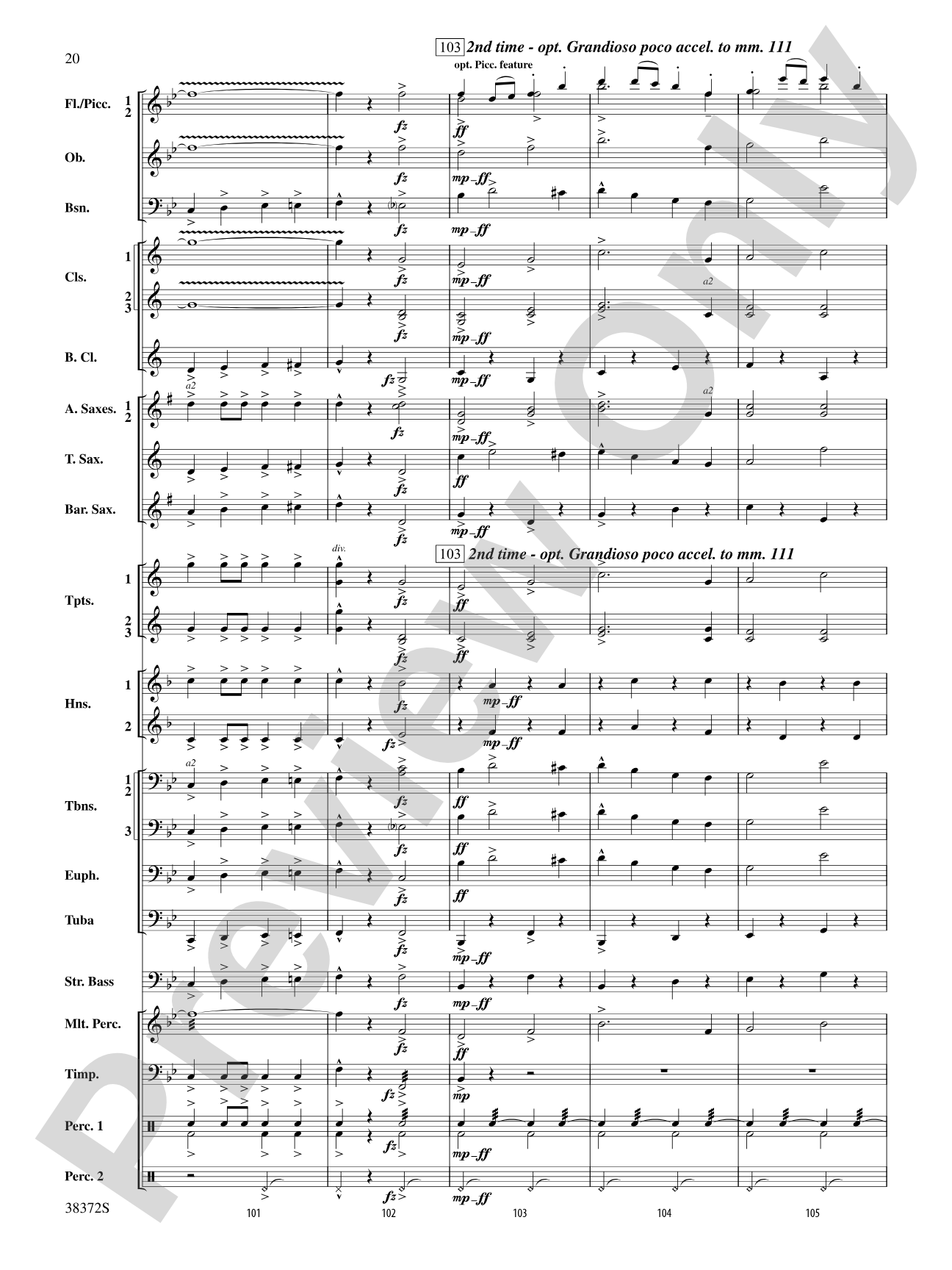 Con Brio: Concert Band Conductor Score & Parts