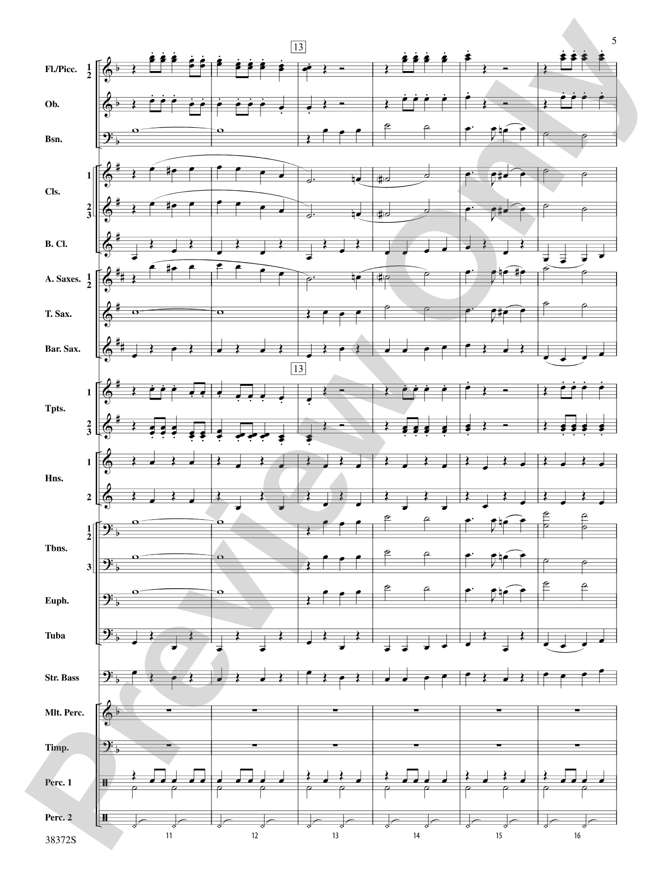 Con Brio: Concert Band Conductor Score & Parts