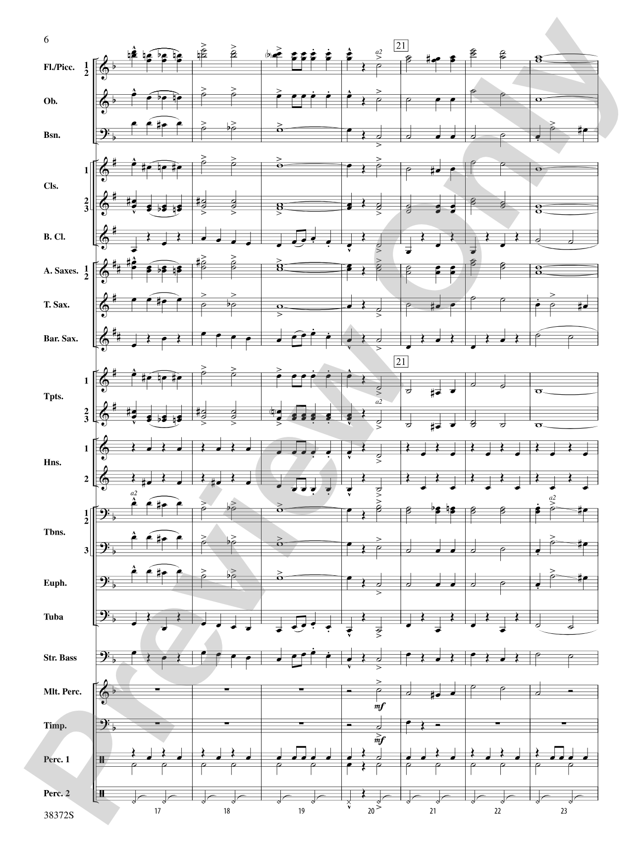 Con Brio: Concert Band Conductor Score & Parts
