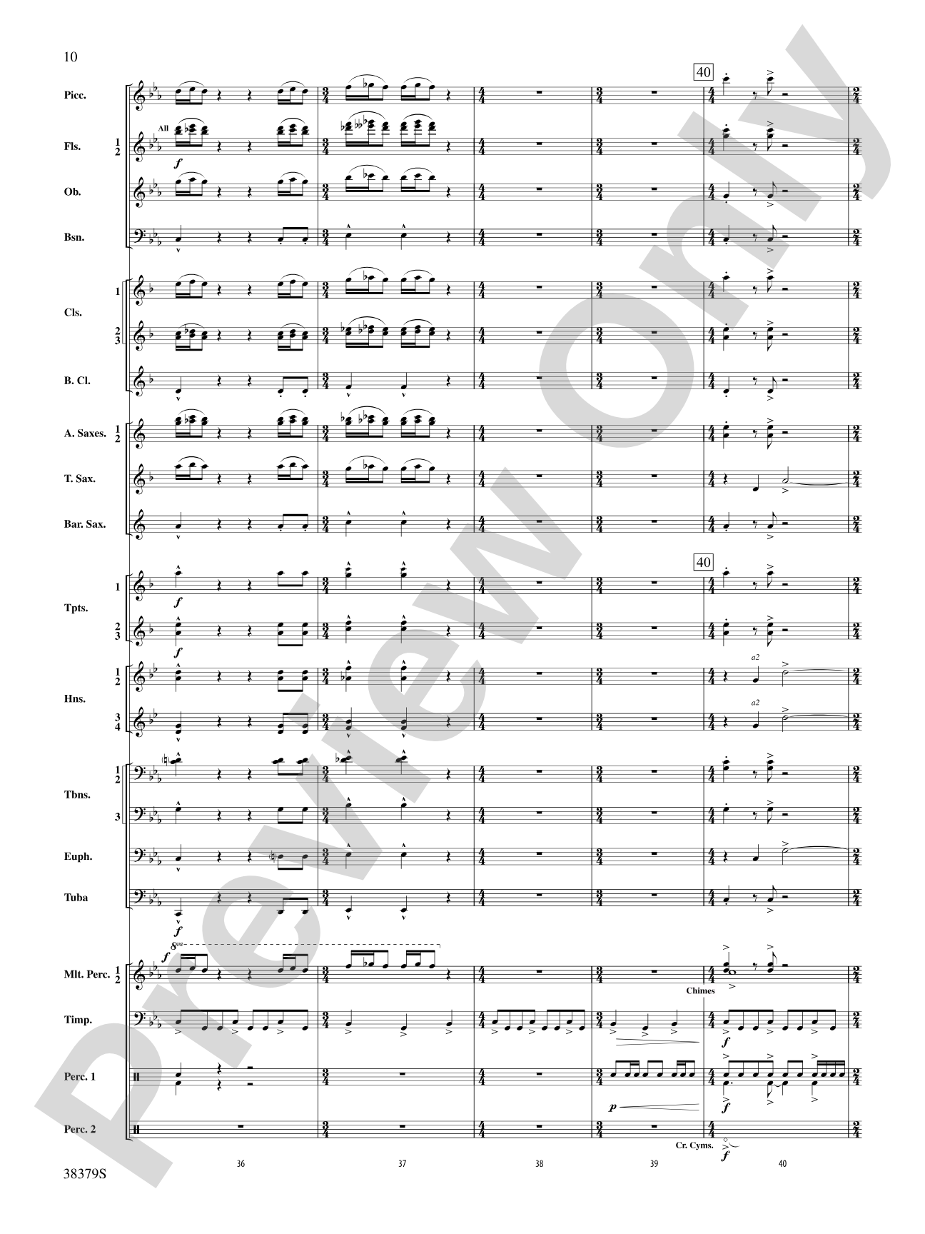 Vision Quest: Concert Band Conductor Score & Parts