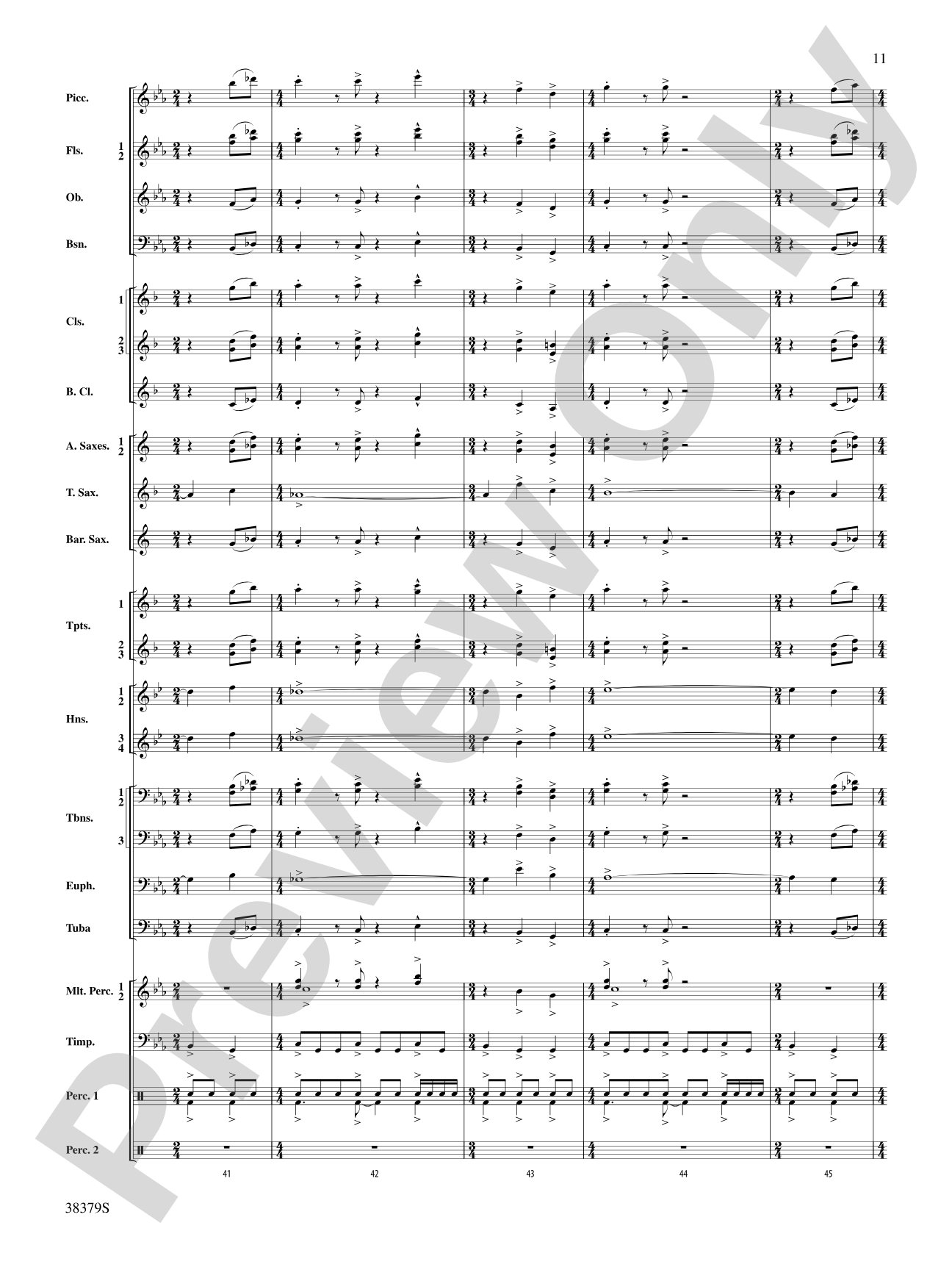 Vision Quest: Concert Band Conductor Score & Parts