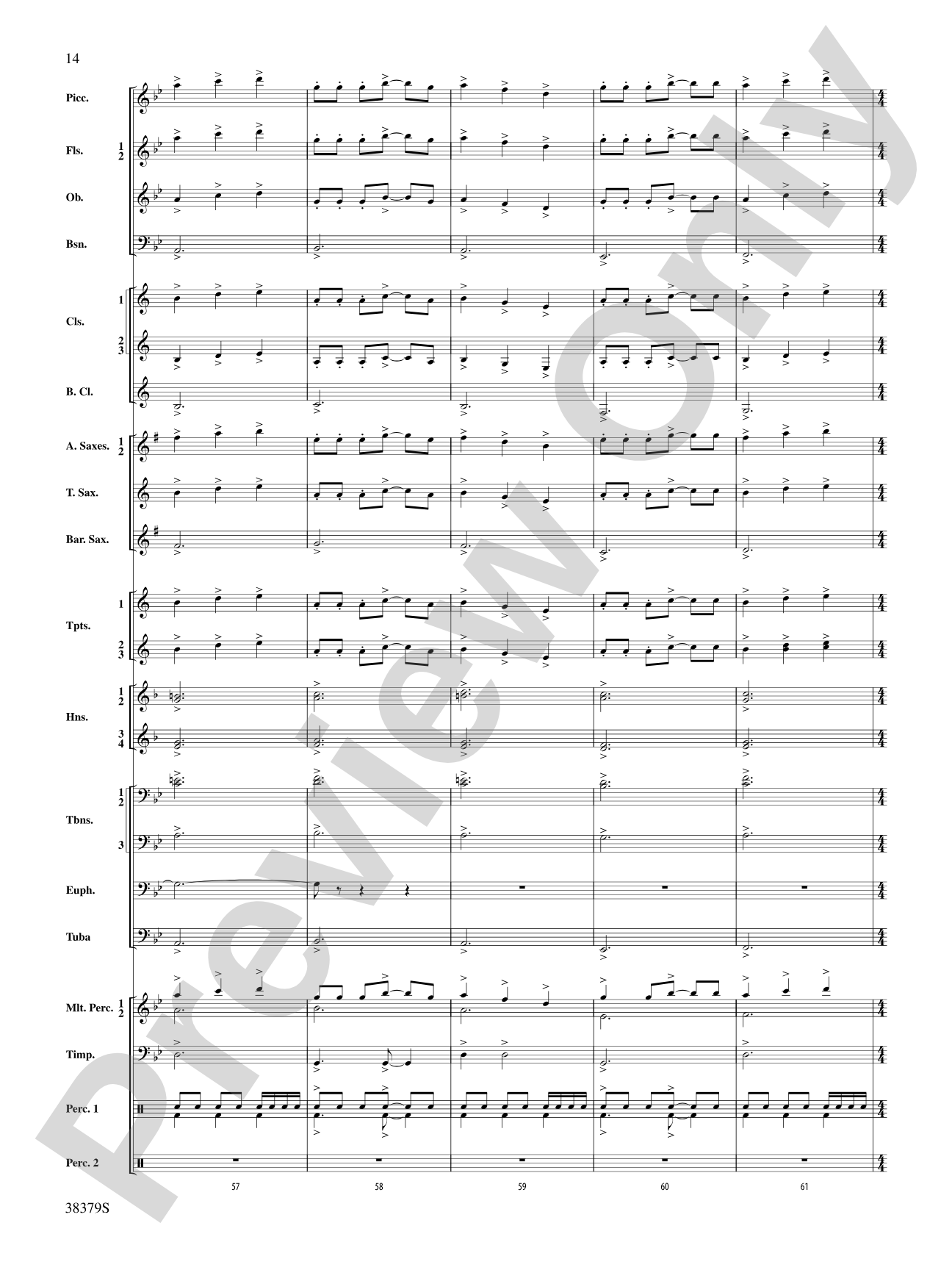 Vision Quest: Concert Band Conductor Score & Parts