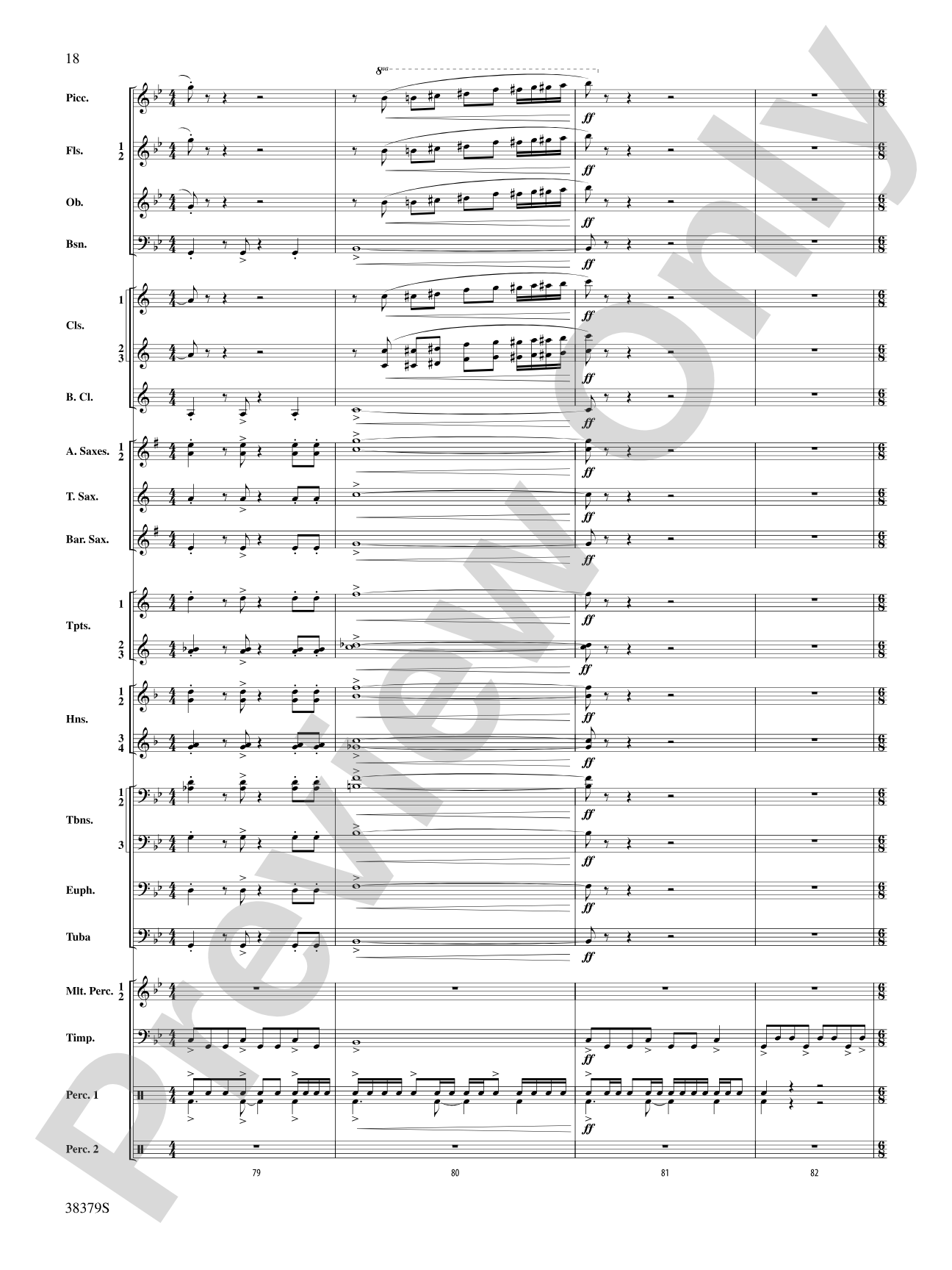 Vision Quest: Concert Band Conductor Score & Parts