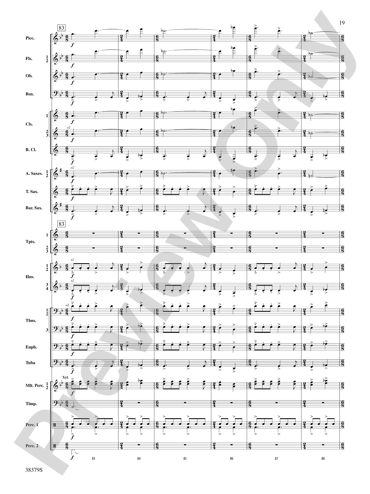 Vision Quest: Concert Band Conductor Score & Parts