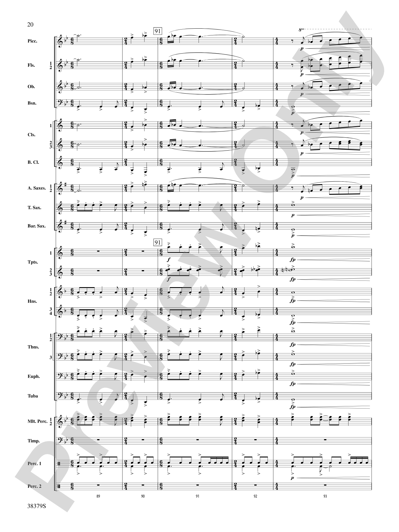 Vision Quest: Concert Band Conductor Score & Parts