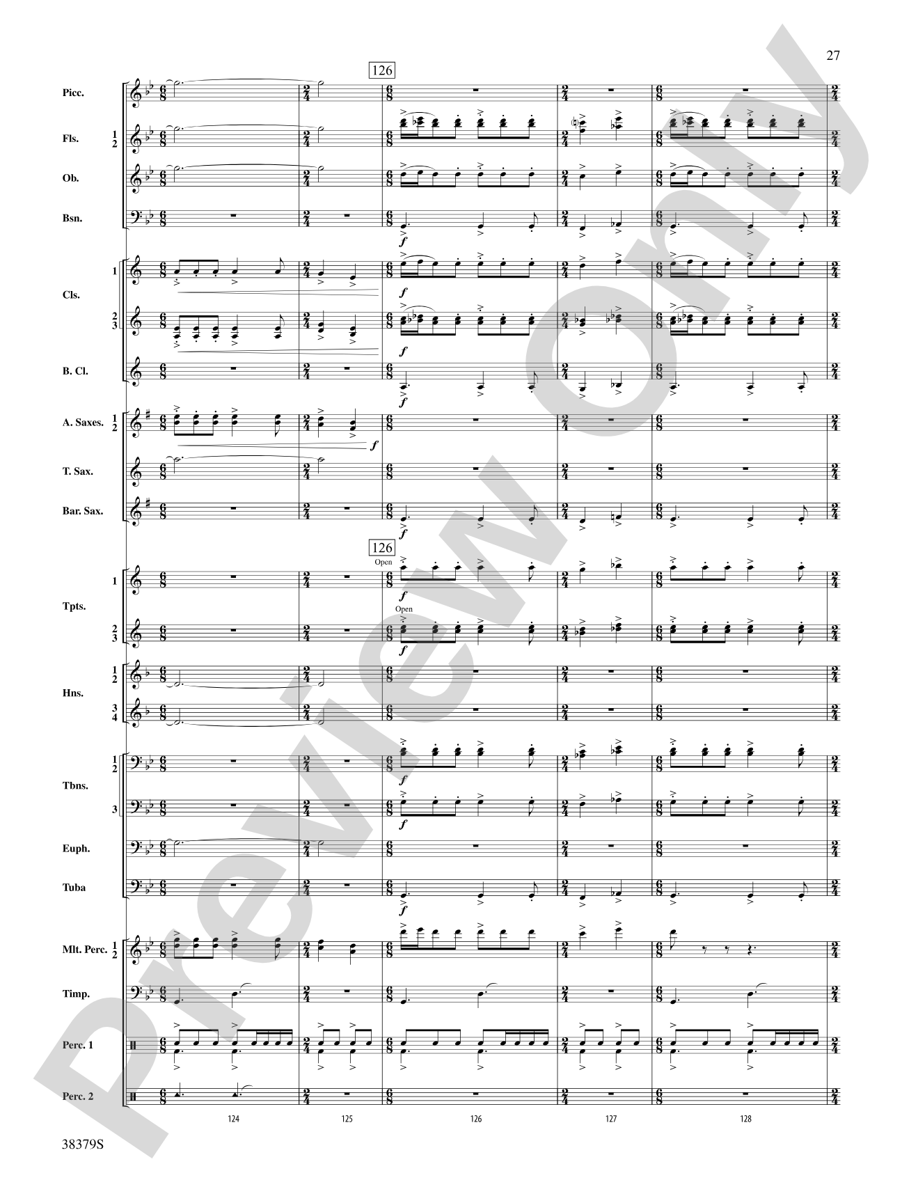 Vision Quest: Concert Band Conductor Score & Parts