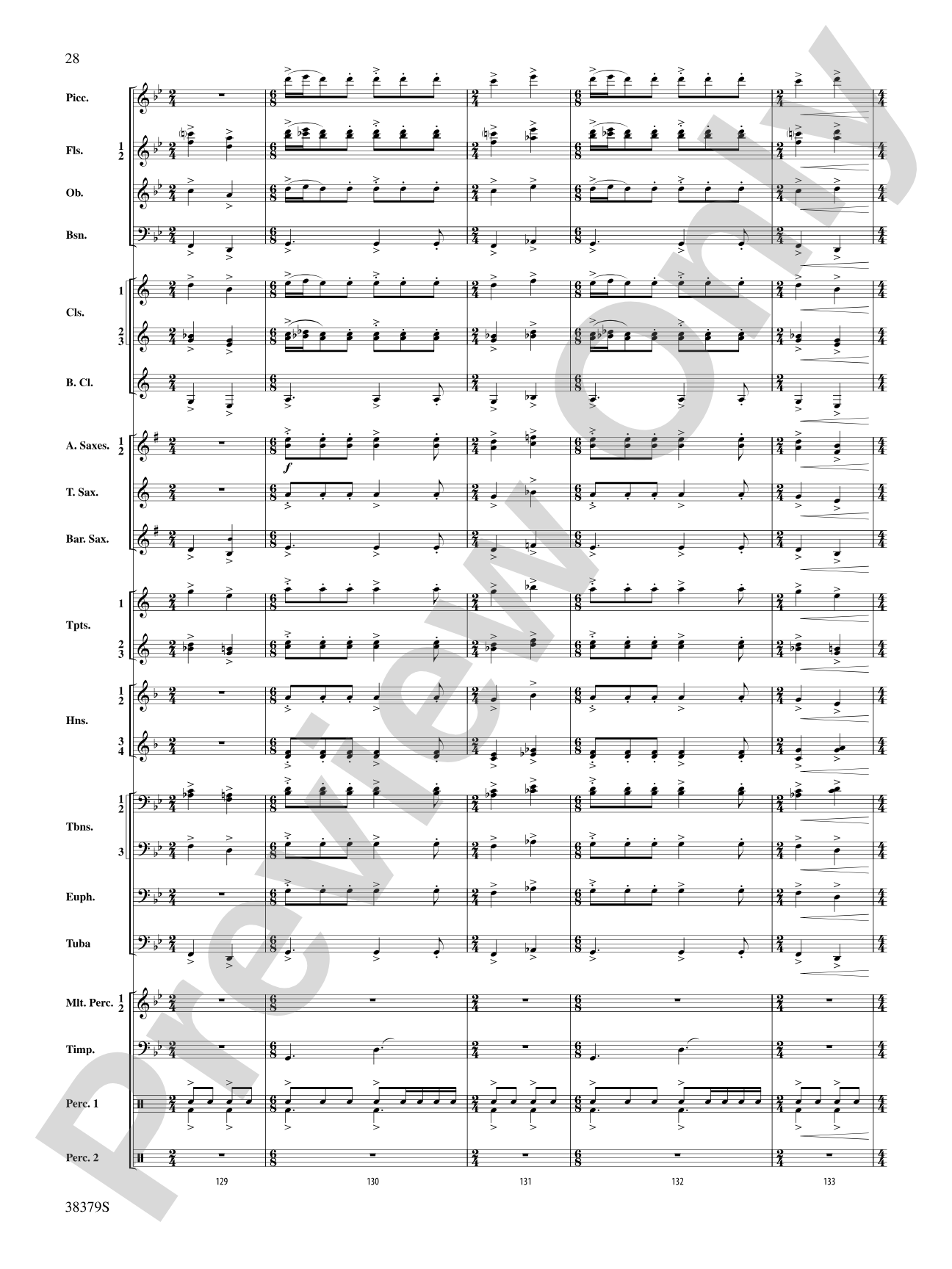 Vision Quest: Concert Band Conductor Score & Parts