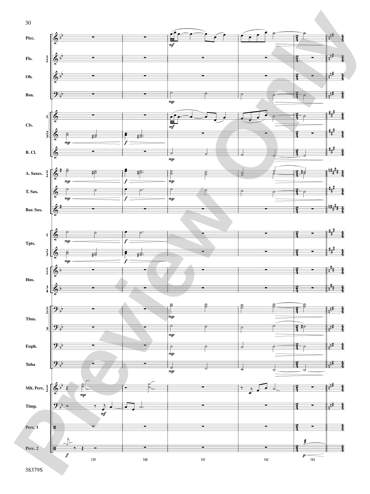 Vision Quest: Concert Band Conductor Score & Parts