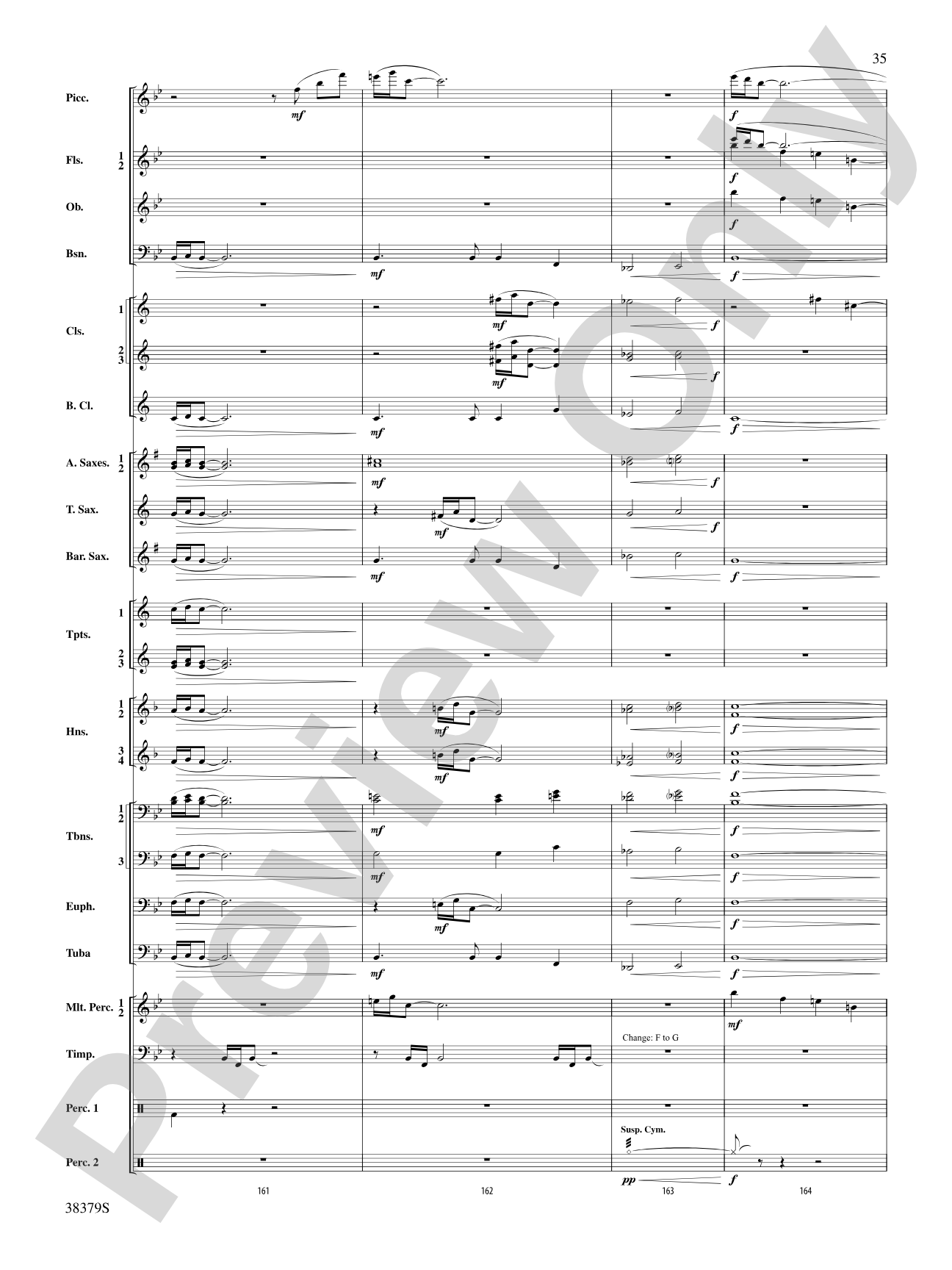 Vision Quest: Concert Band Conductor Score & Parts