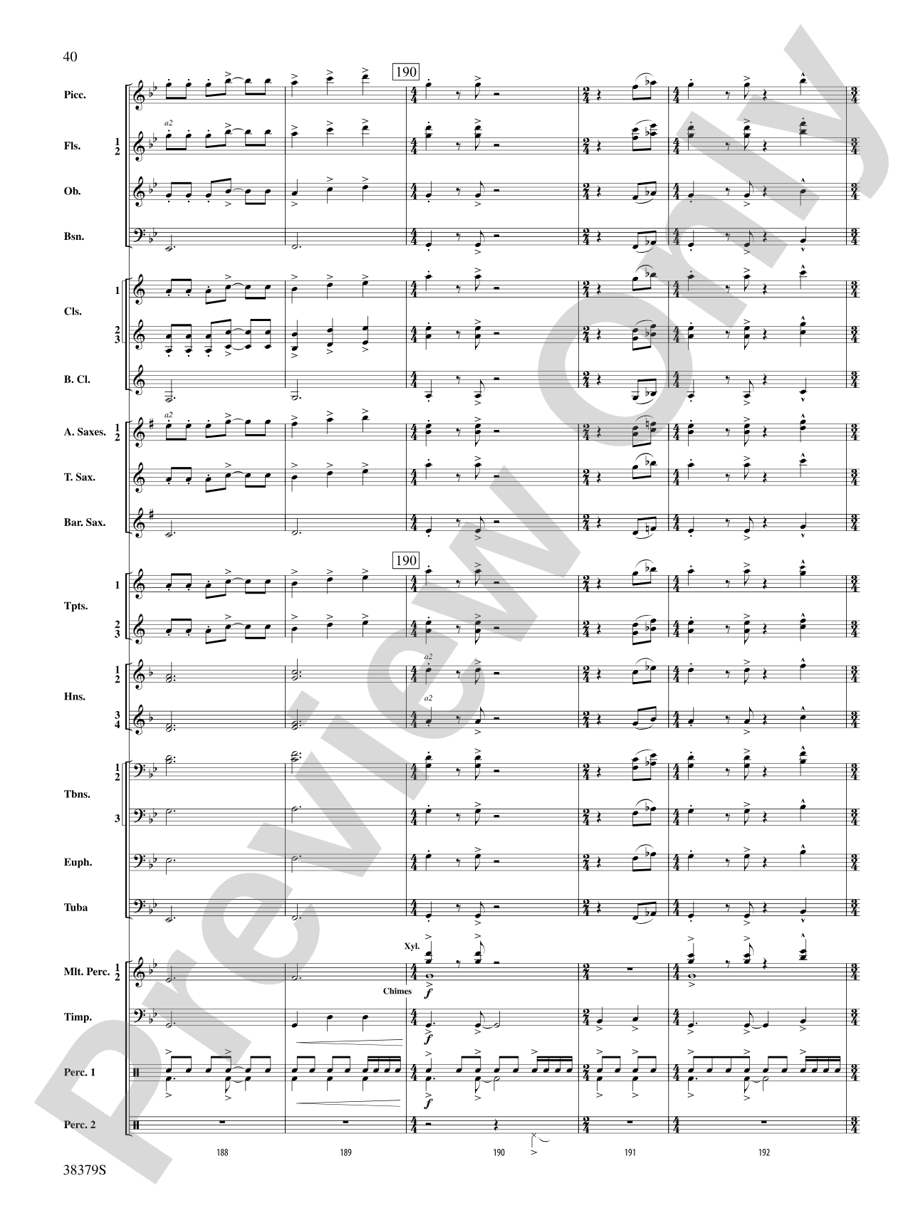 Vision Quest: Concert Band Conductor Score & Parts